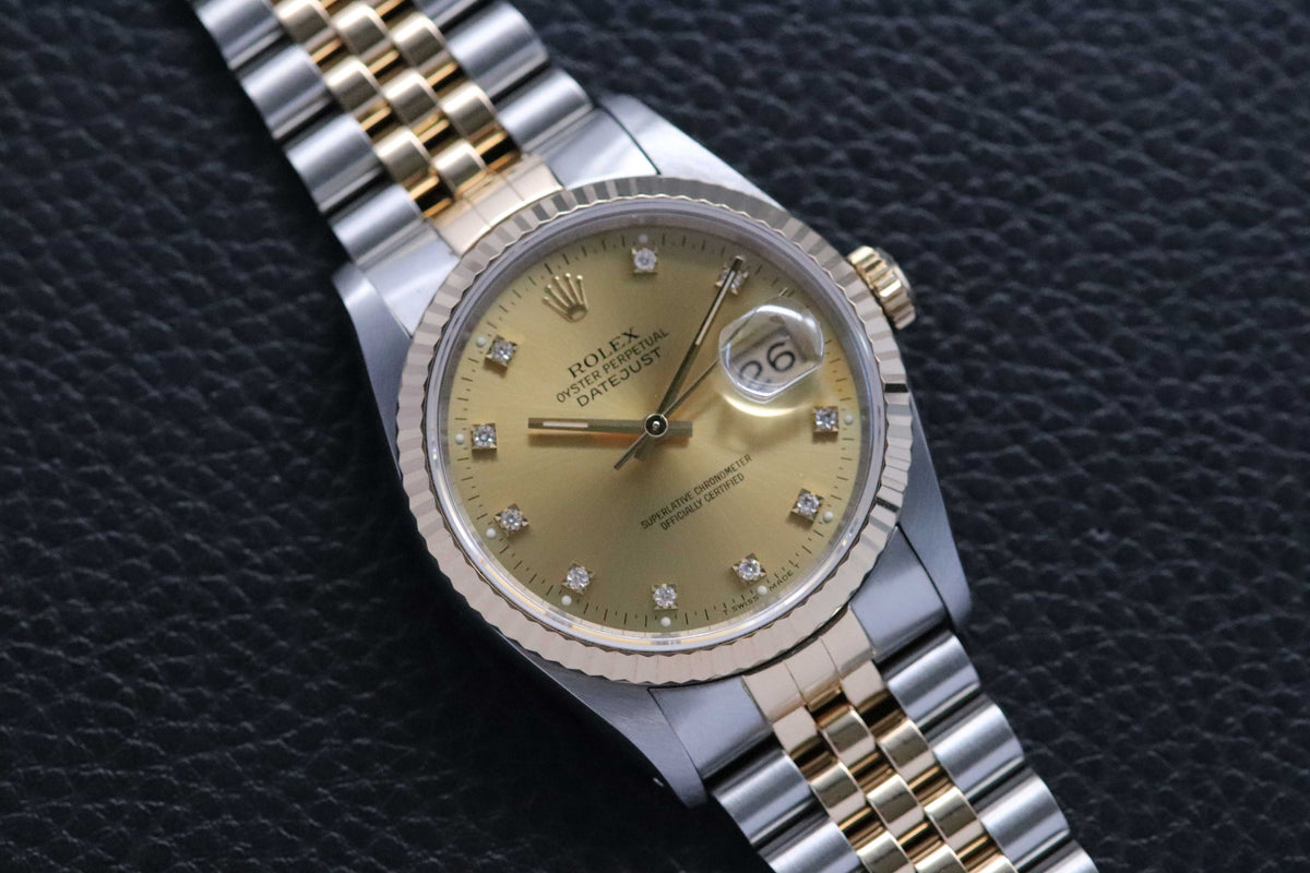 Rolex Datejust 16233G Fullset 1992 Box+Papers