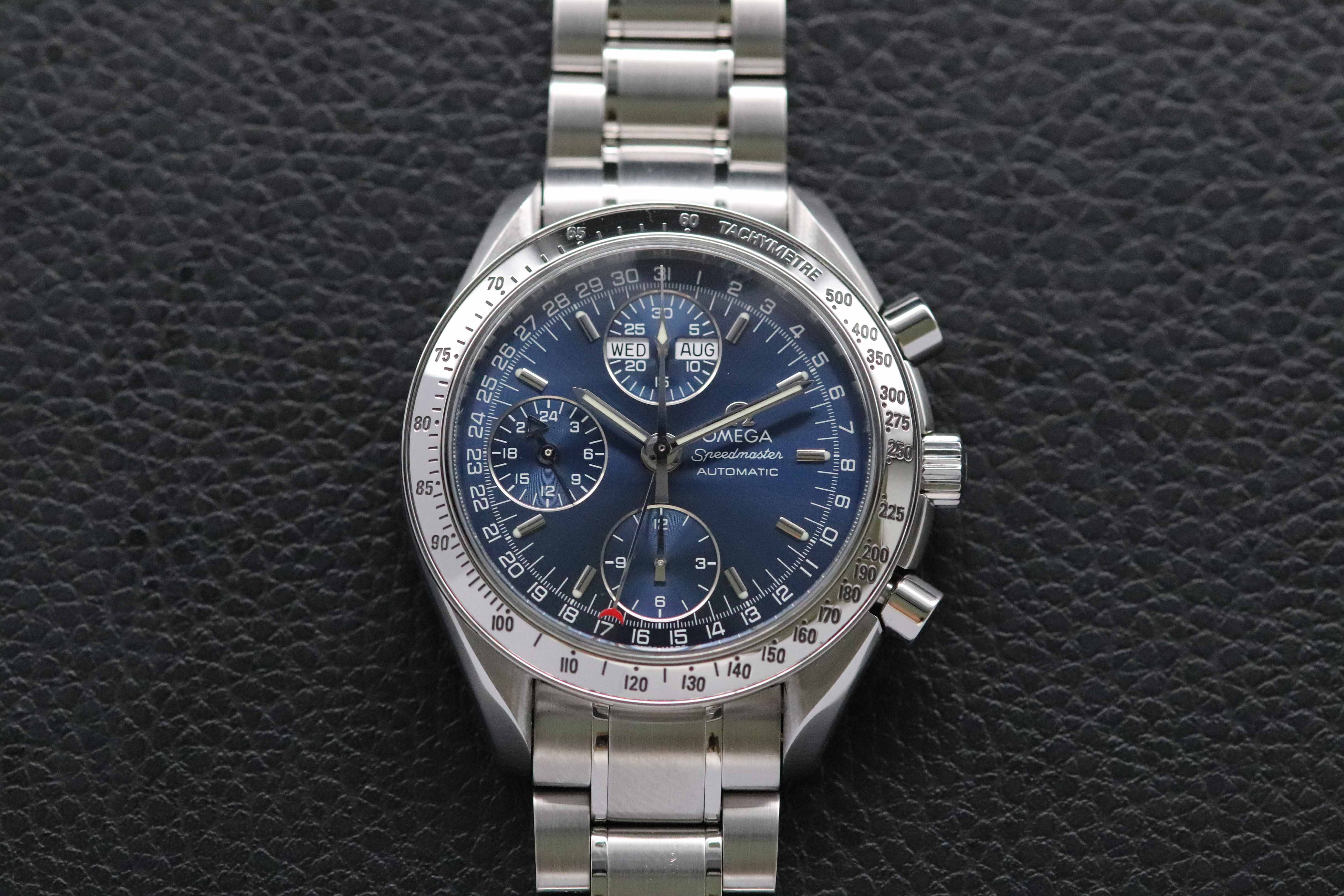Omega Speedmaster Day Date 3523.80 Quadrante blu 1998