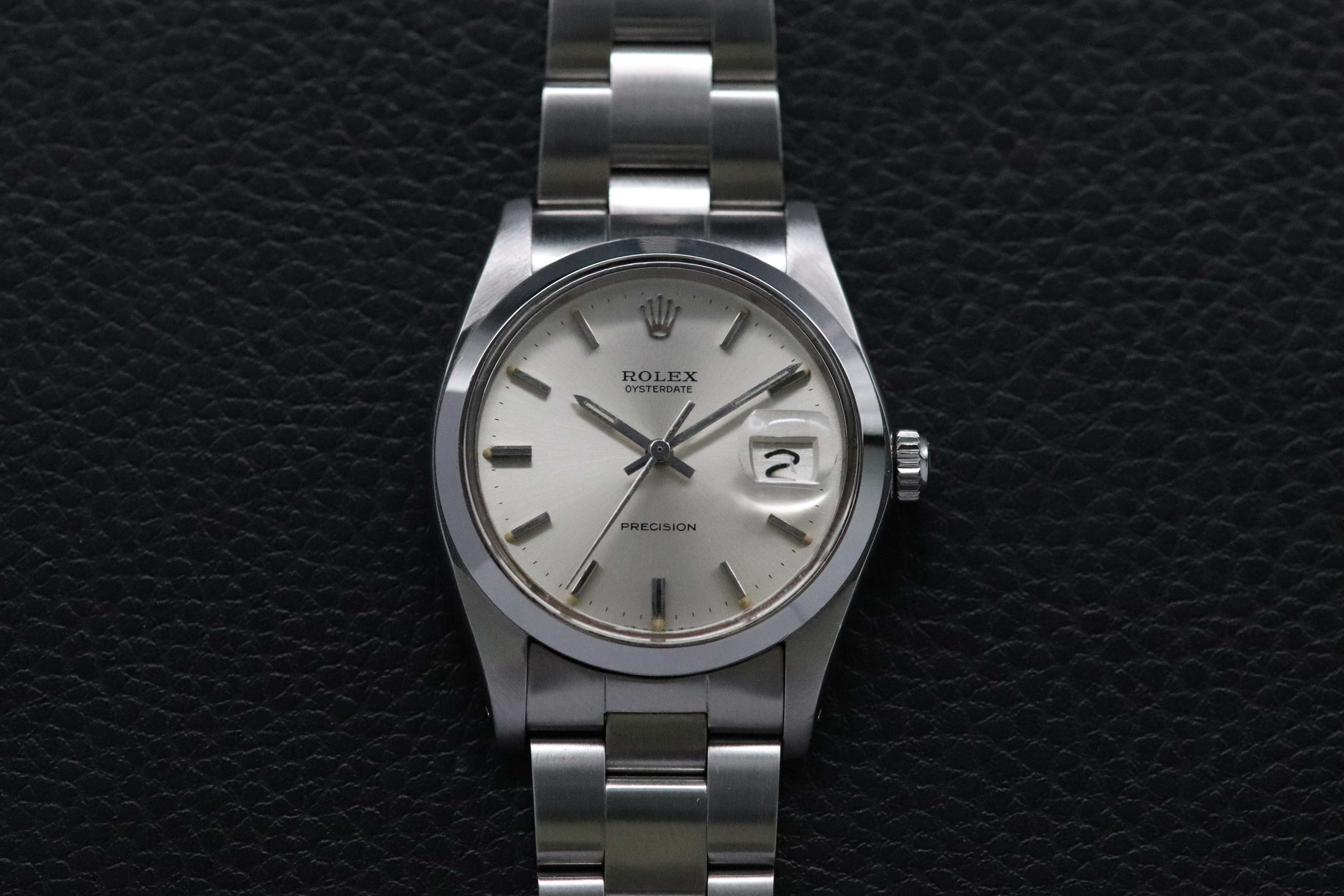 Rolex Oysterdate 6694 con esfera plateada, 1978
