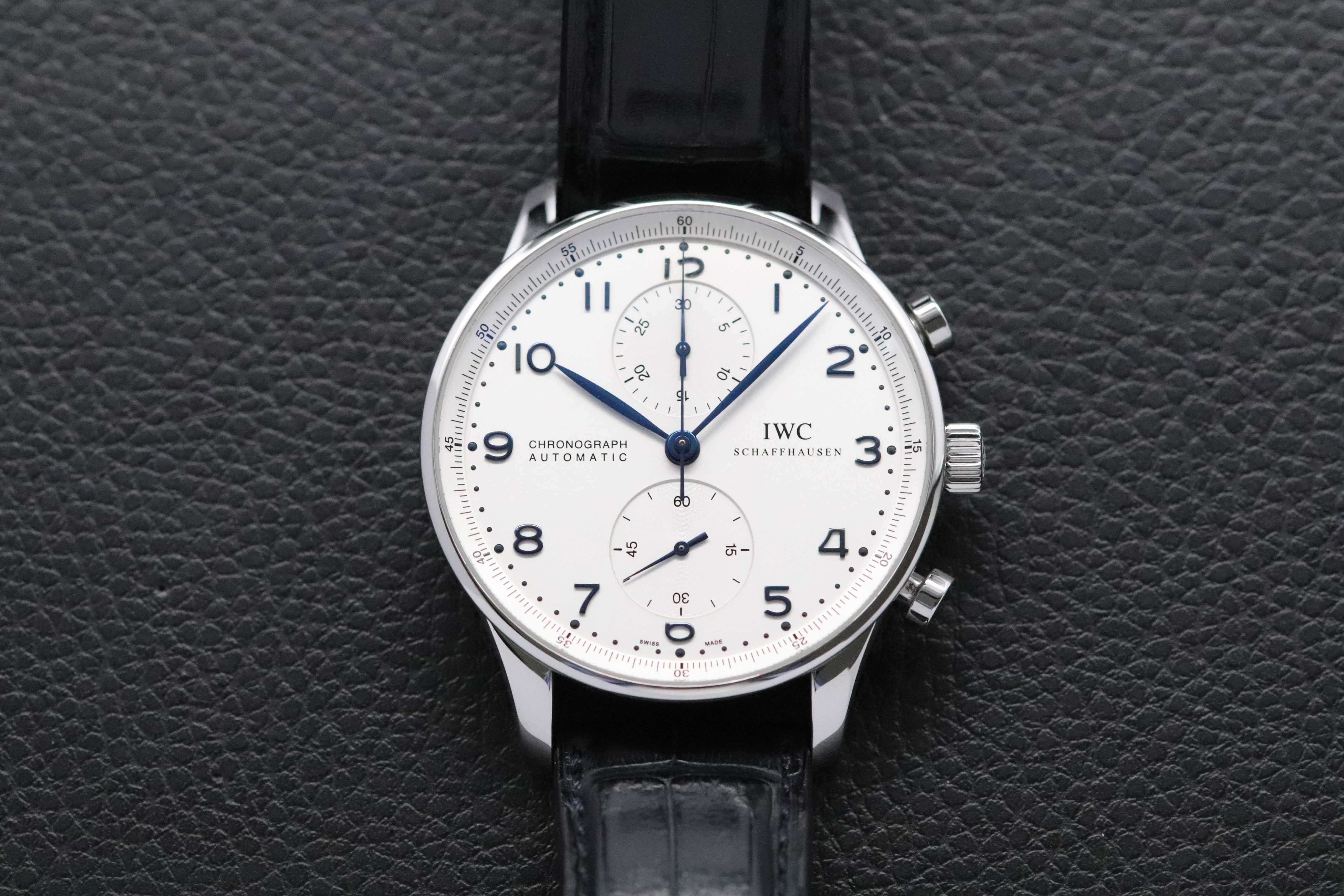 IWC Portugieser Chronograph IW371446 White Dial 2017