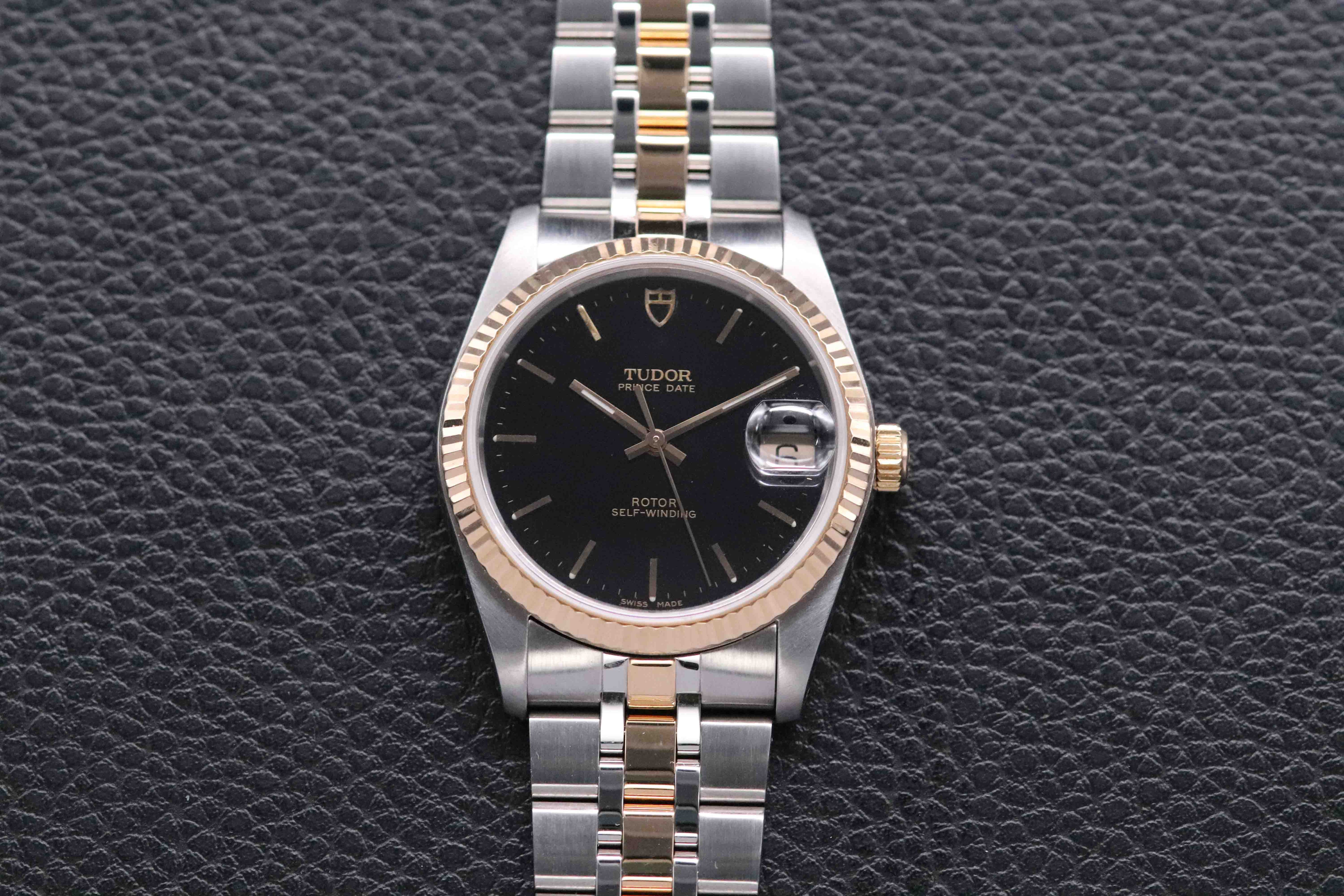 Tudor Prince Date 74033 Black Dial 2004