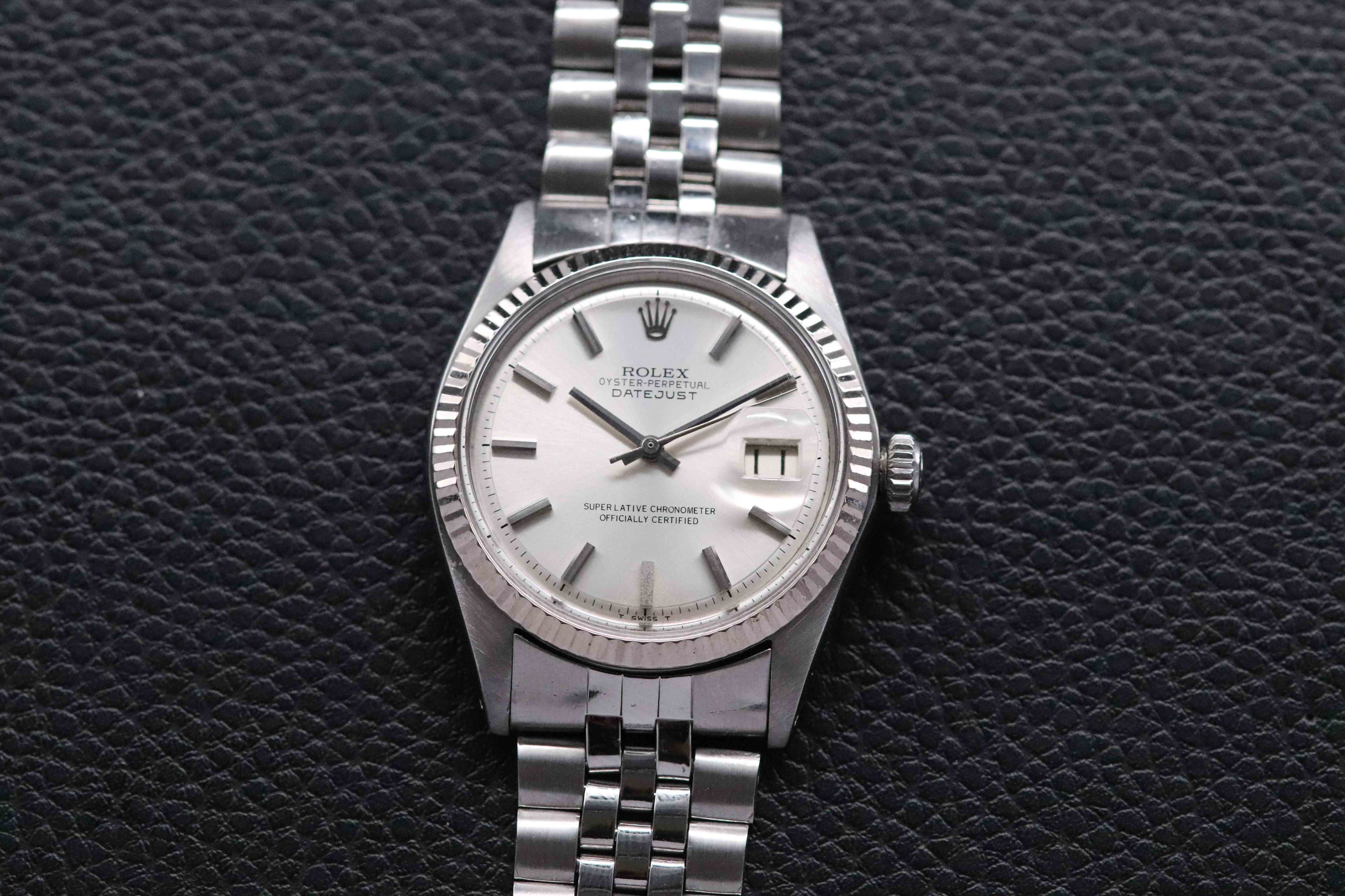Rolex Datejust 1601 Silver Dial 1970
