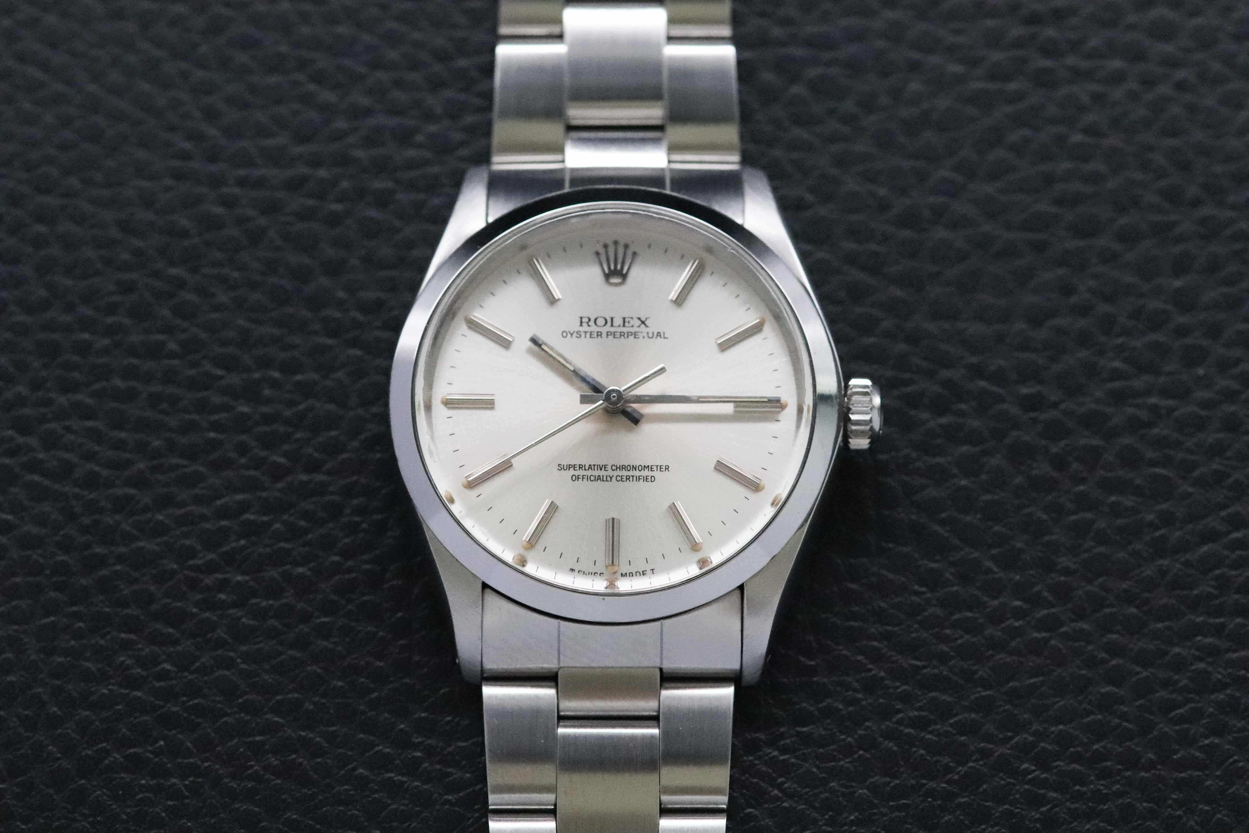 Rolex Oyster Perpetual 1002 with Silver Dial, 1986