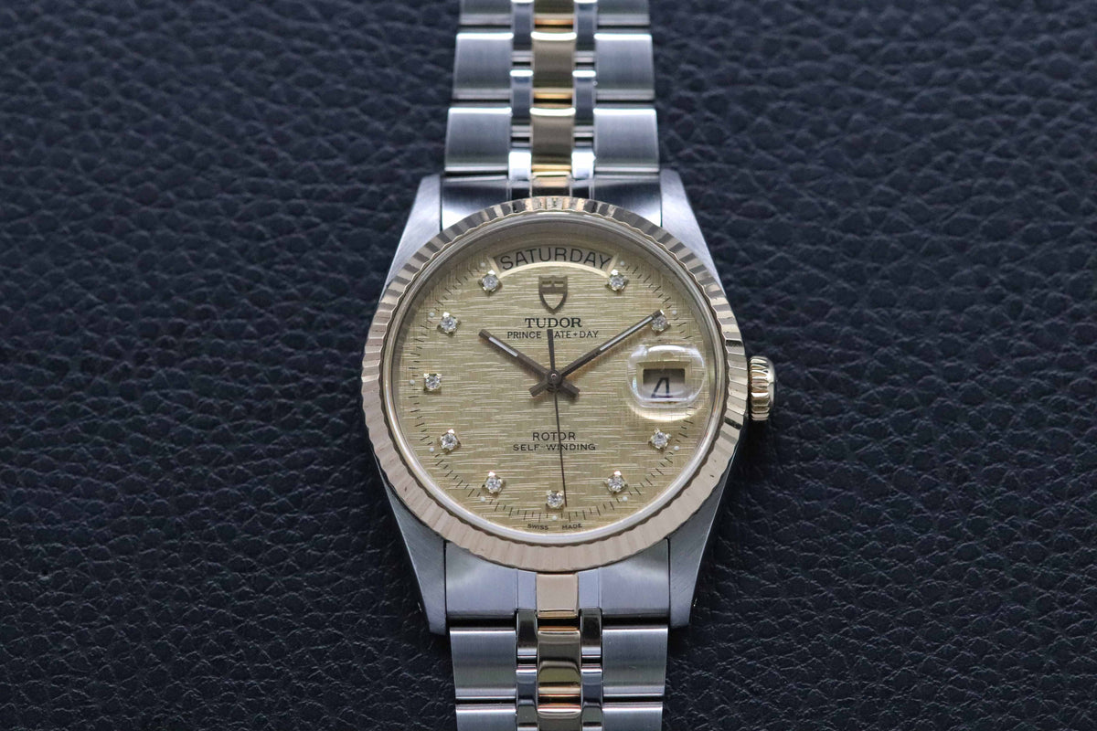 Tudor Prince Date-Day 76213 Gold Dial 2010