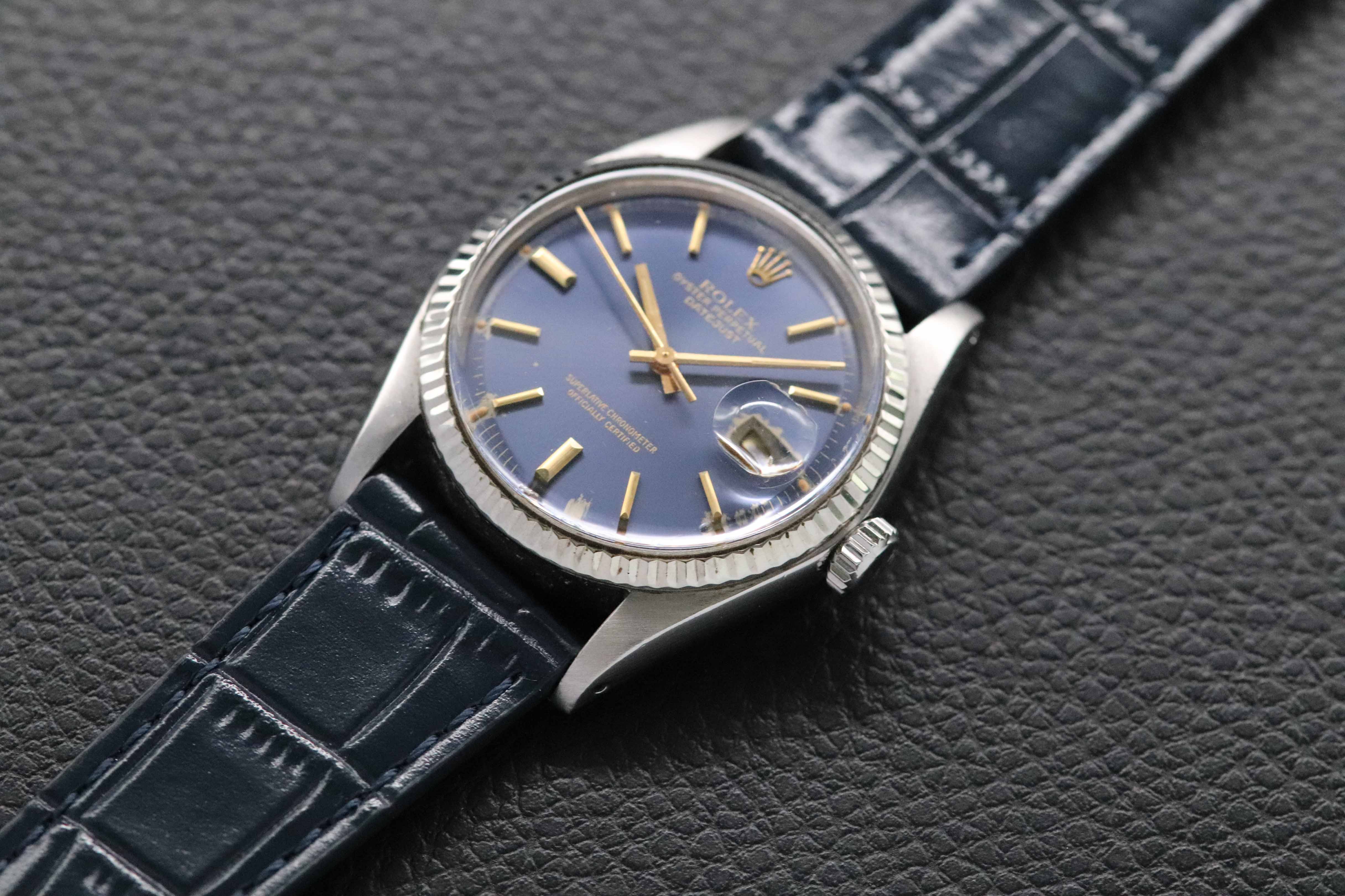 Rolex Datejust 1601 Blue Dial 1976