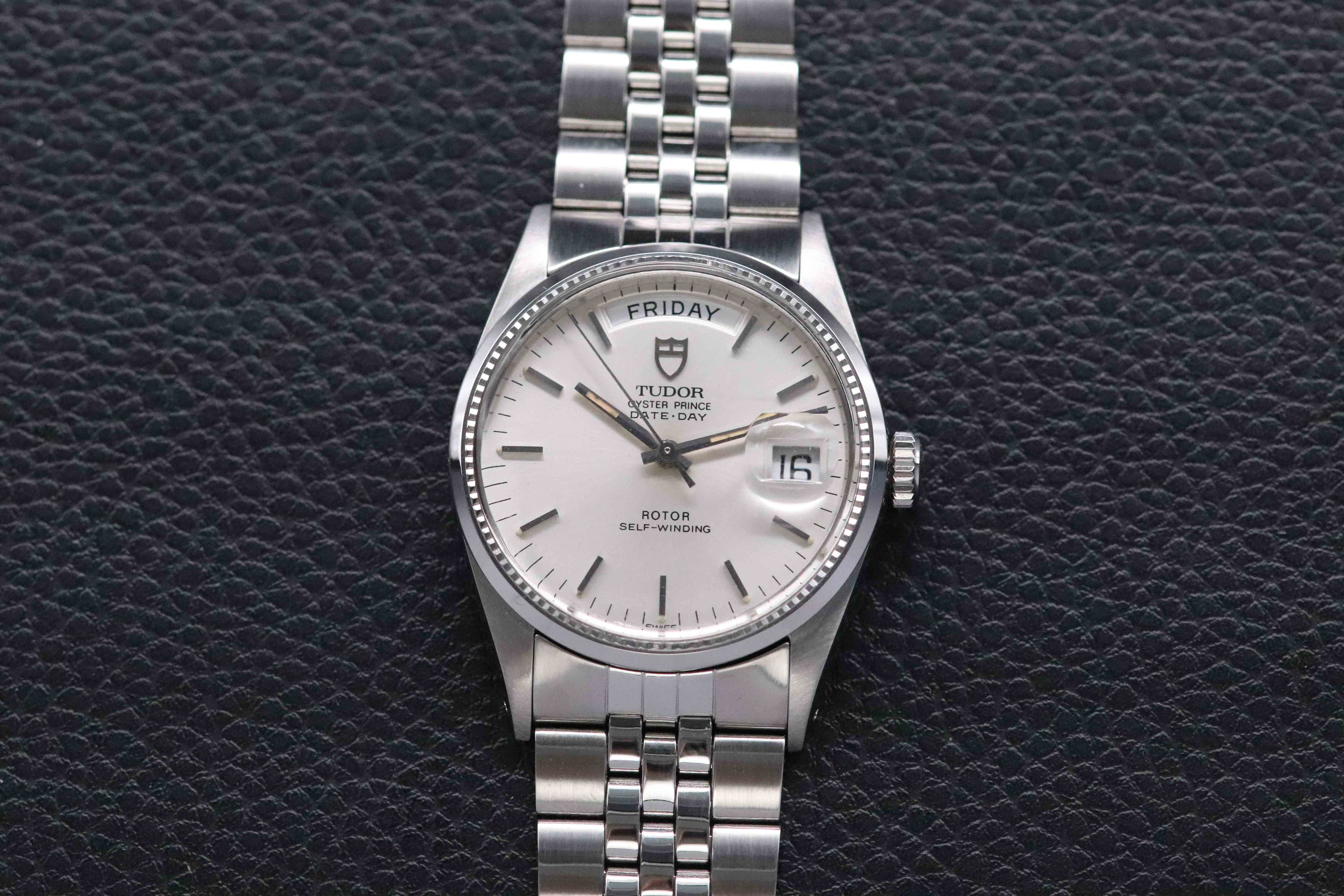 Tudor Prince Date-Day 94710 Silver Dial 1989