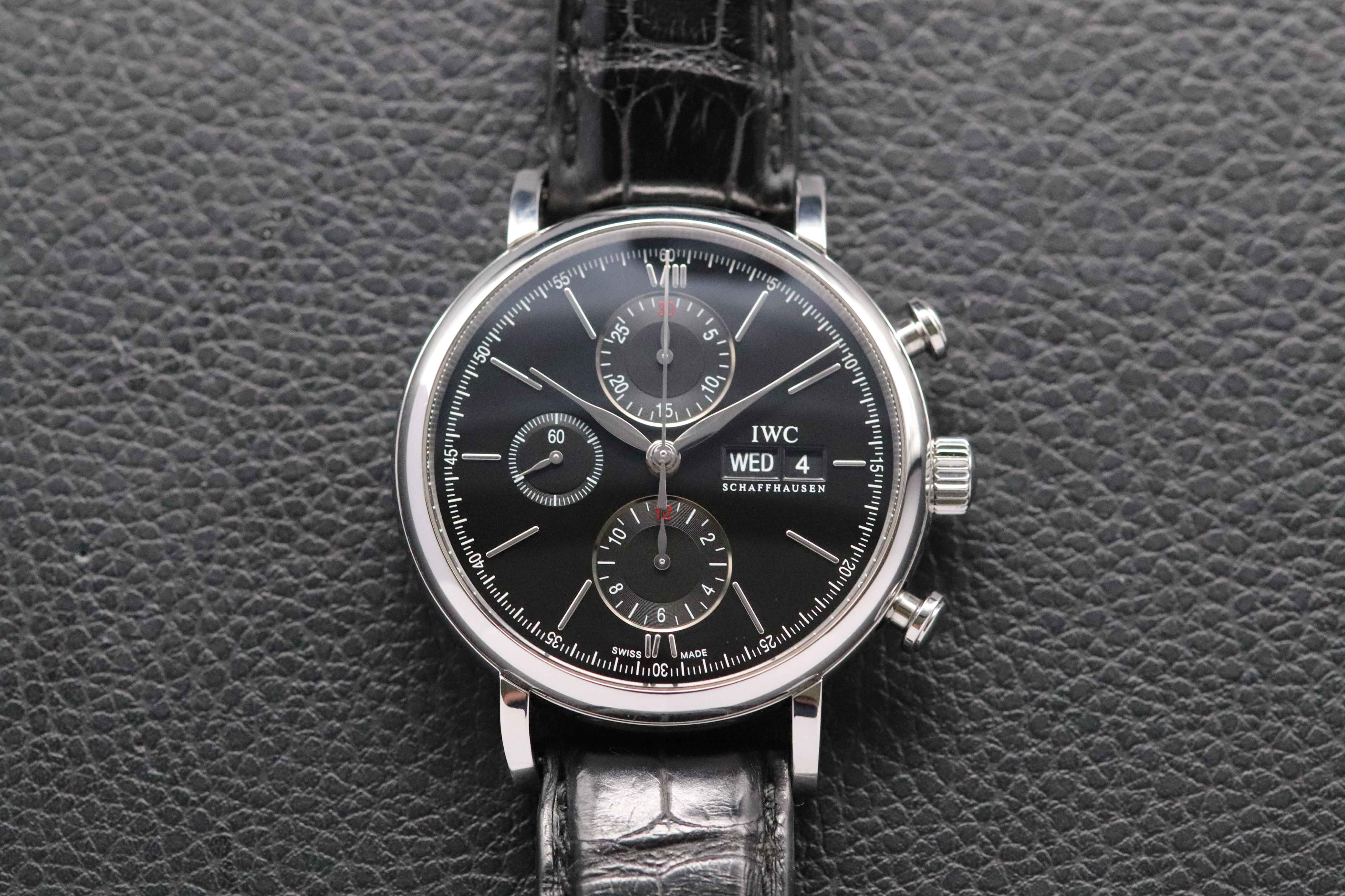 Chronographe IWC Portofino IW391029, FULLSET 2019, coffret et PAPERS