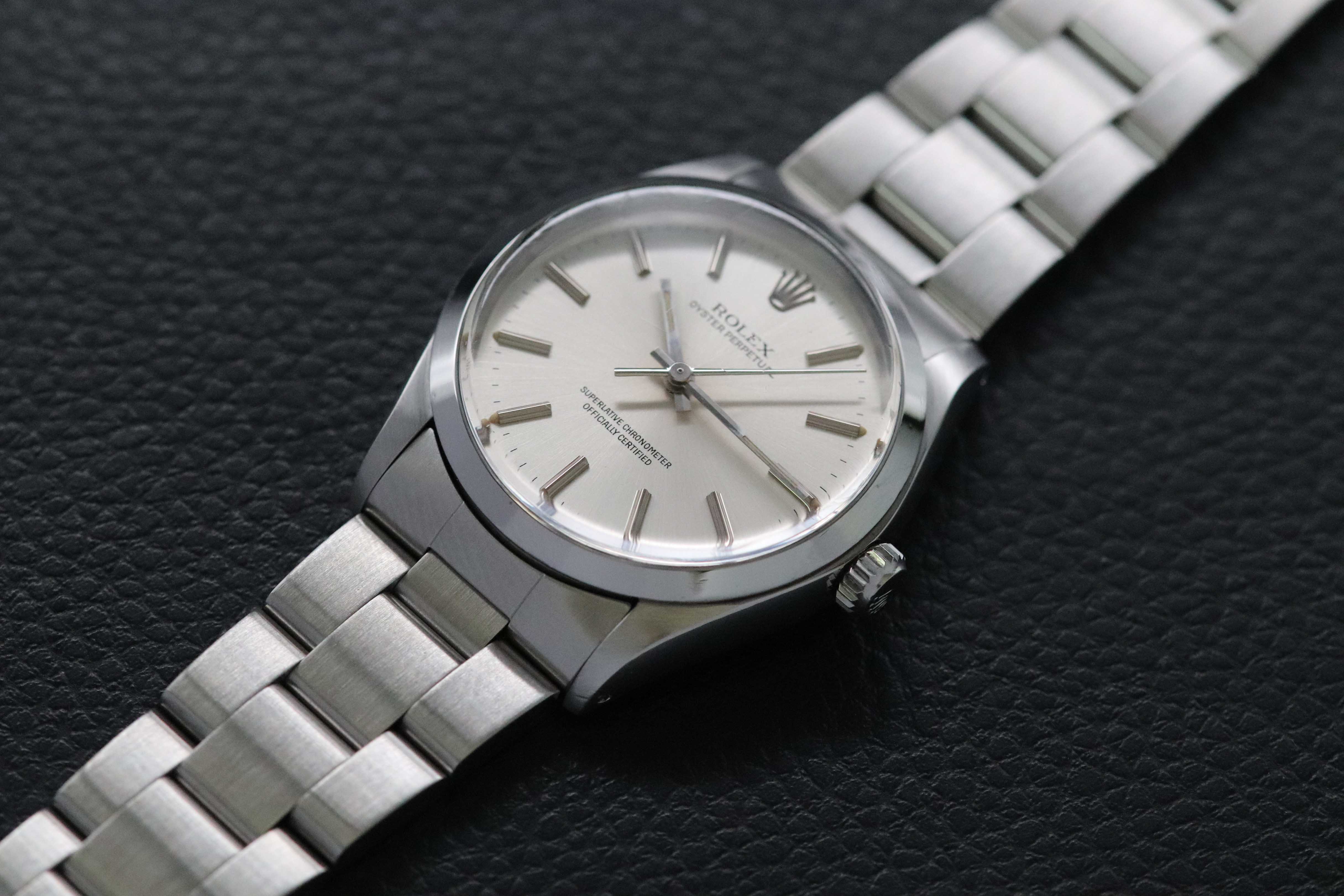 Rolex Oyster Perpetual 1002 with Silver Dial, 1986