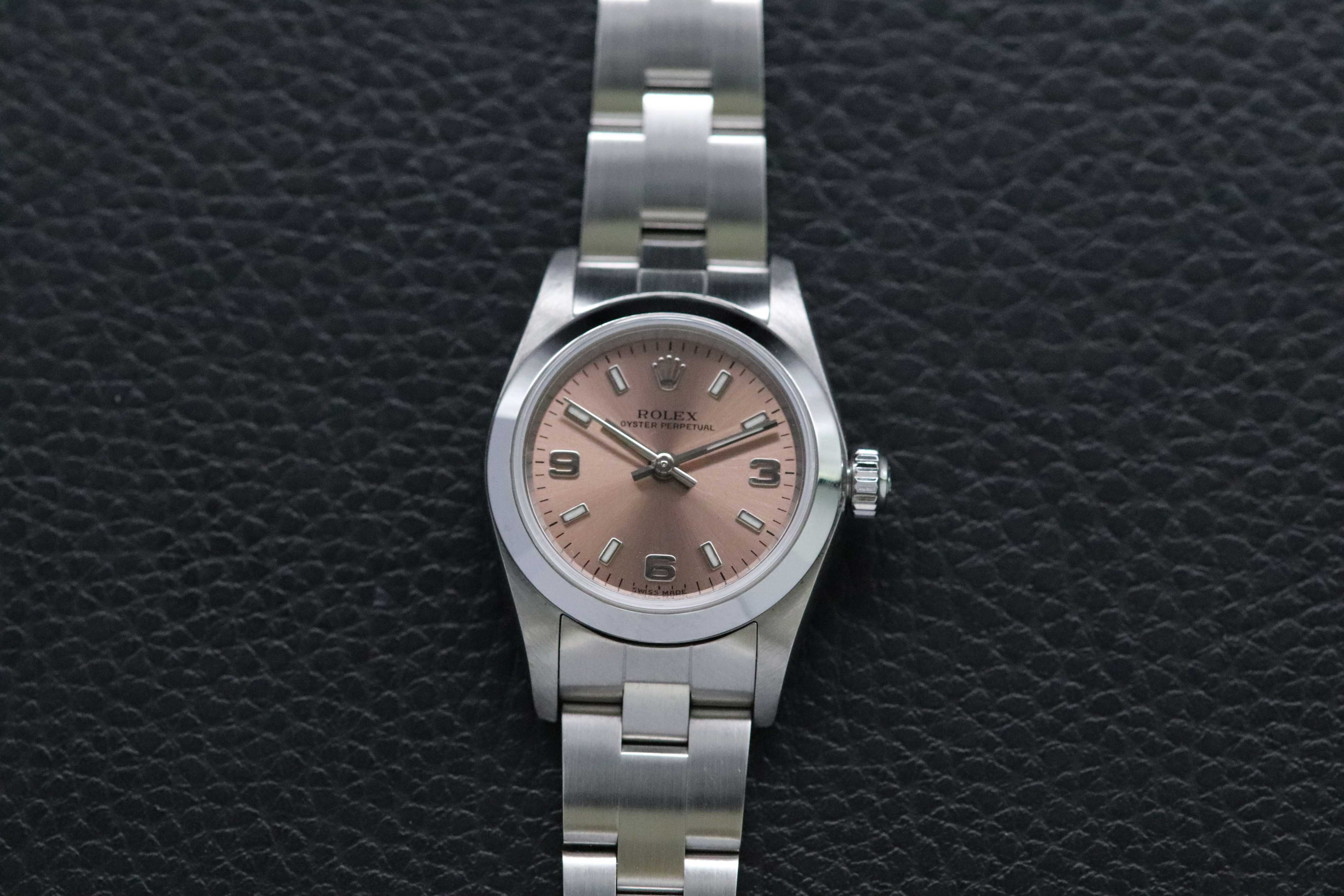 Rolex Oyster Perpetual 76080 Pink Fullset 2003 Box+Papers