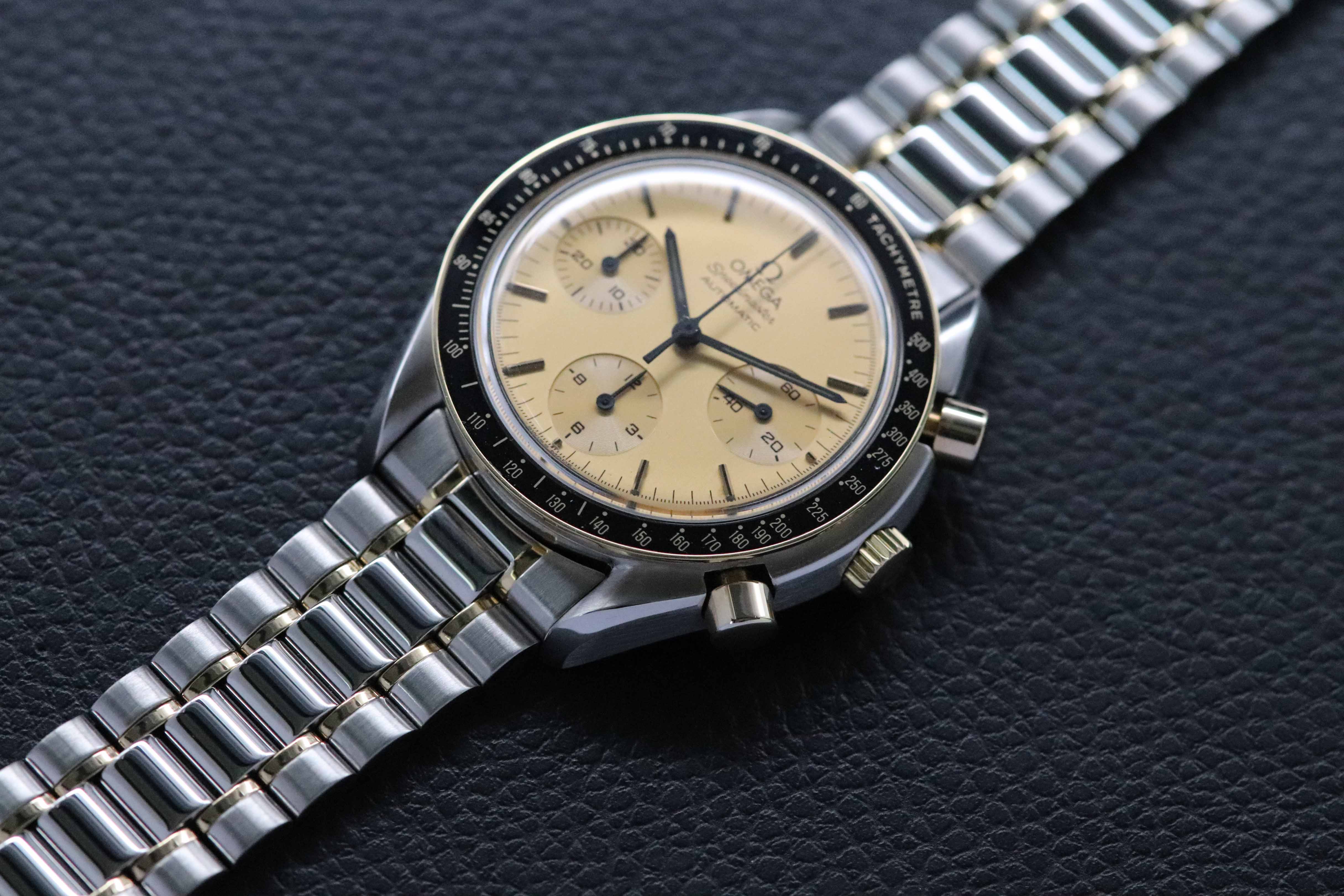Omega Speedmaster Reduced 3310.10 Gold Dial 1989