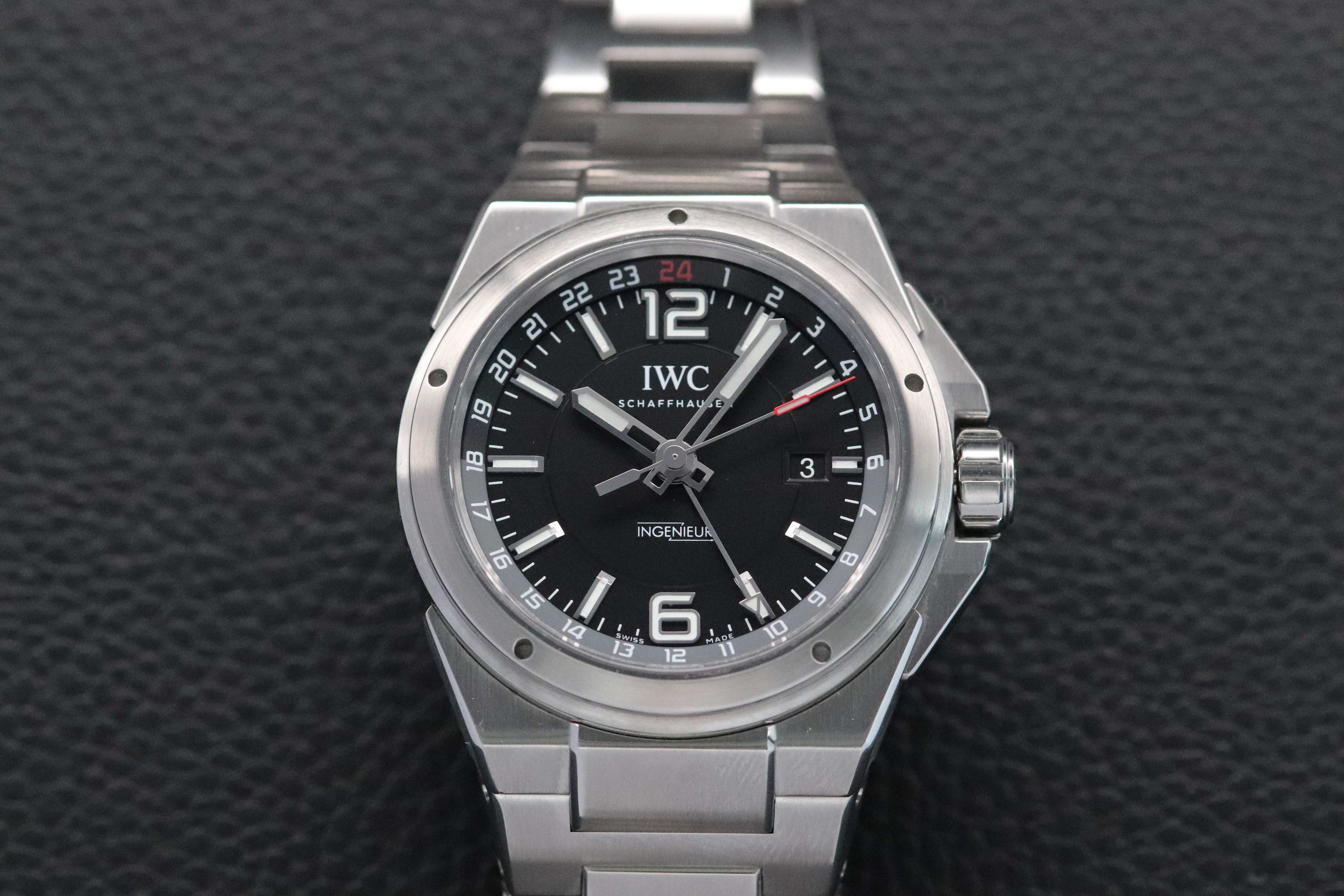 IWC Ingenieur Automatic IW324402 Dual Time Fullset 2019 Scatola+carteggiatura