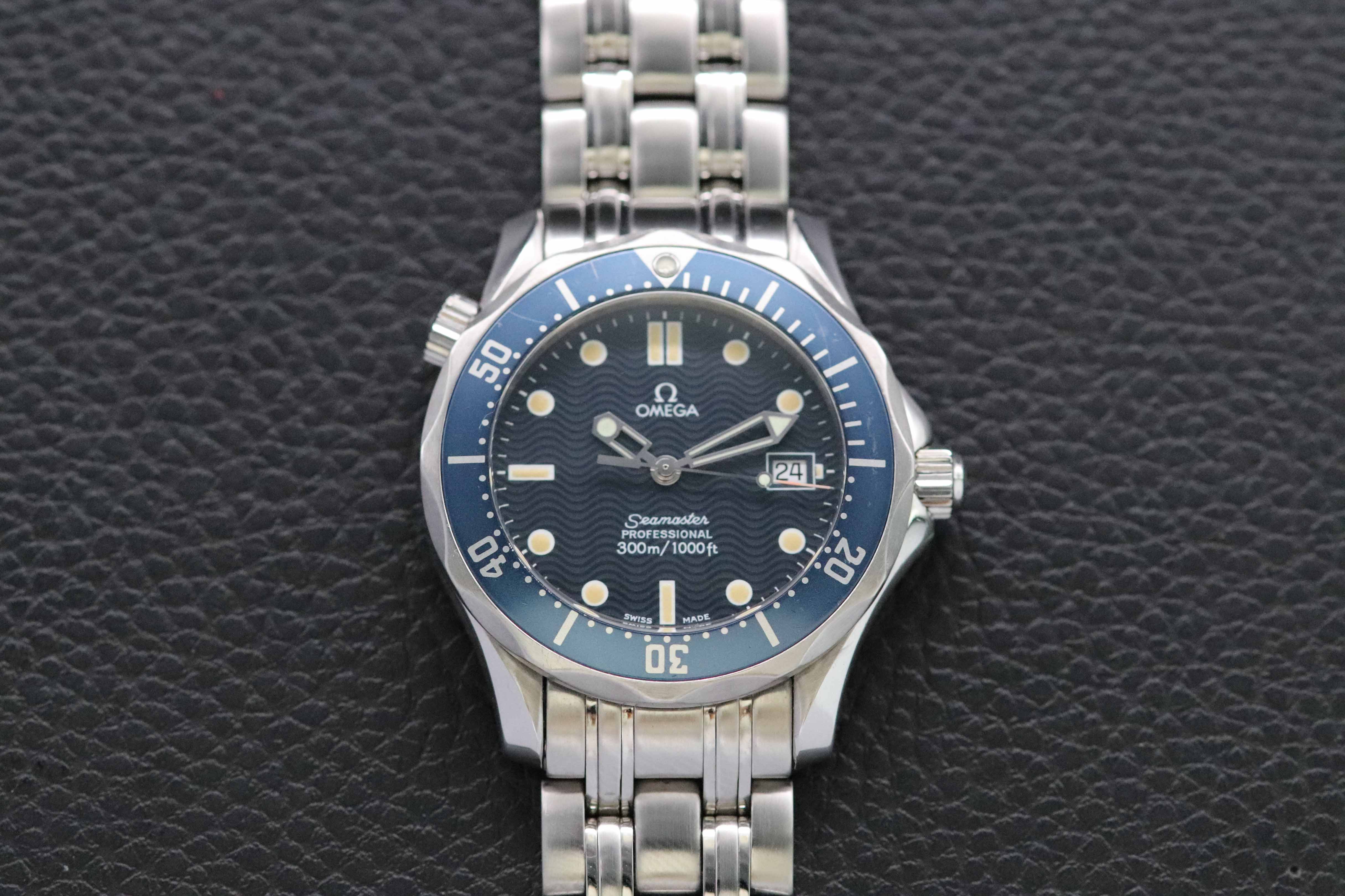 Omega Seamaster 300 2561.80 Blue Dial Fullset 1995 Box+Papers