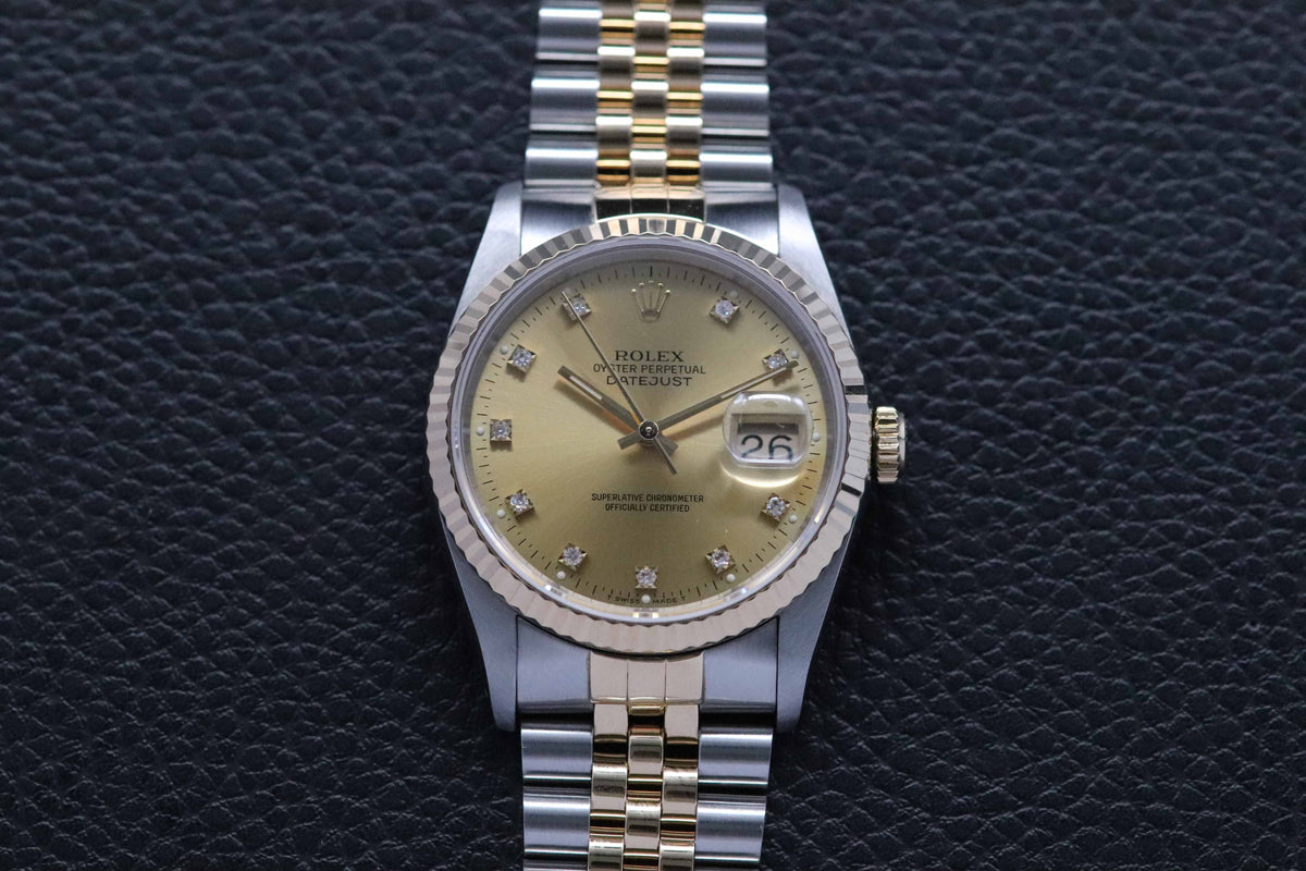 Rolex Datejust 16233G Fullset 1992 Box+Papers