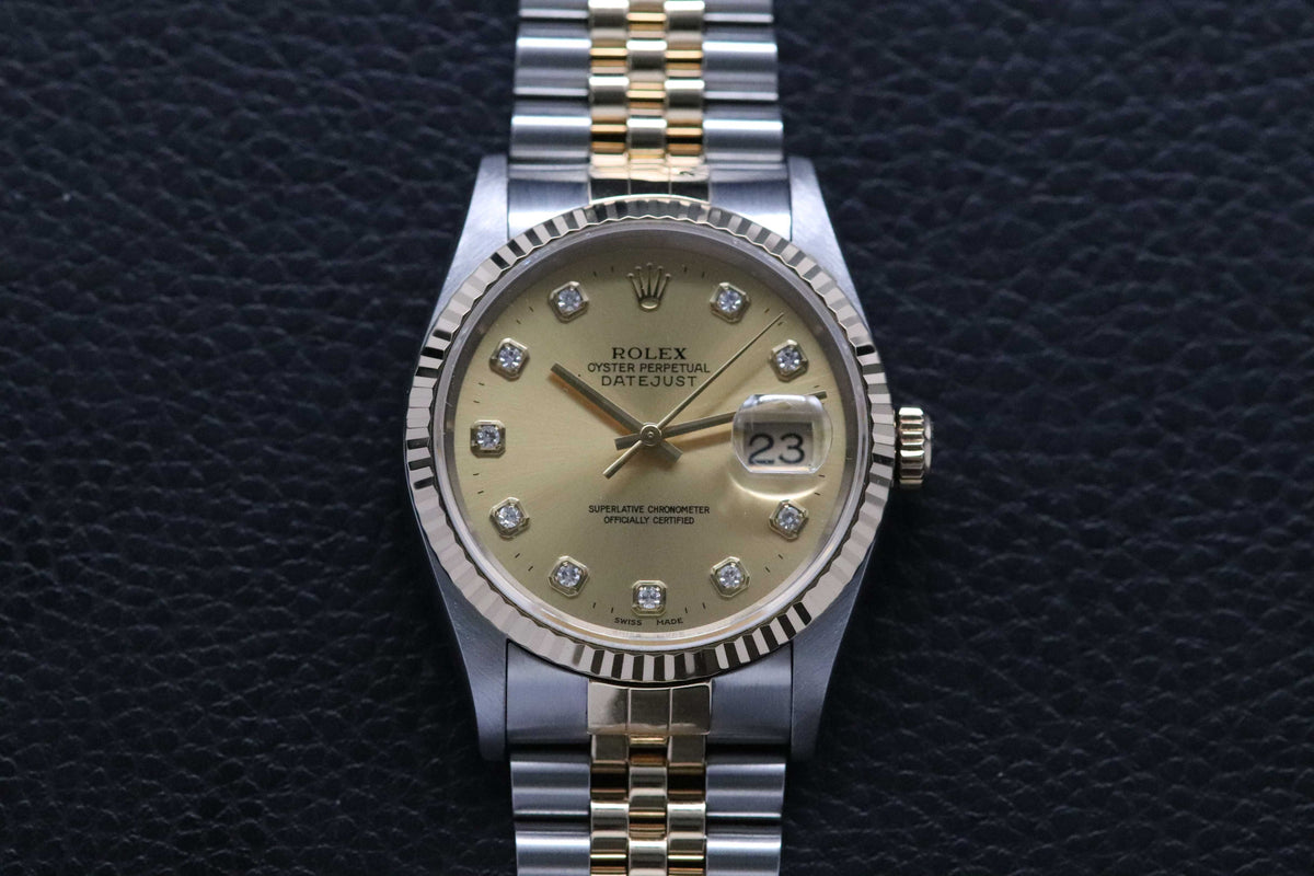Rolex Datejust 16233G Fullset 1999 Box+Papers
