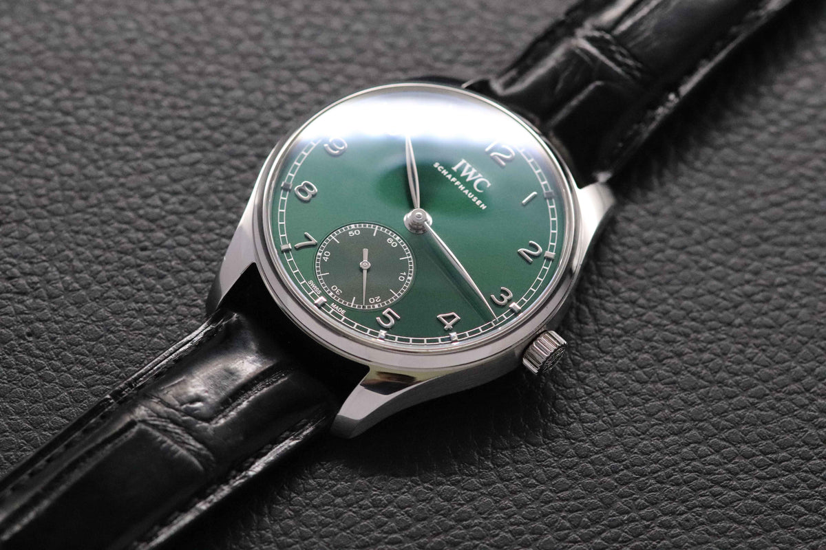 IWC Portugieser Automatic 40 IW358310 Green Dial Fullset 2023 Box+Papers