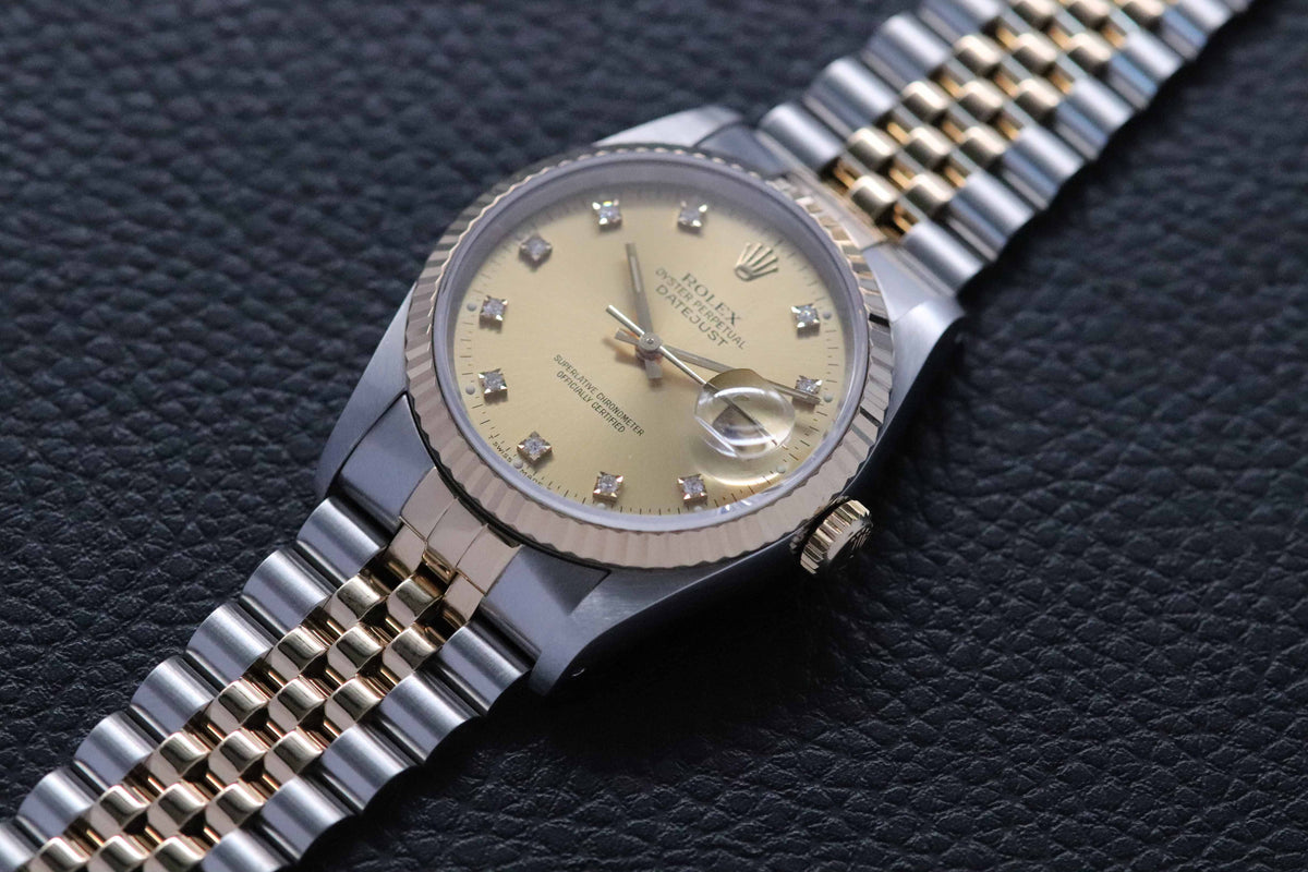 Rolex Datejust 16233G Fullset 1992 Box+Papers