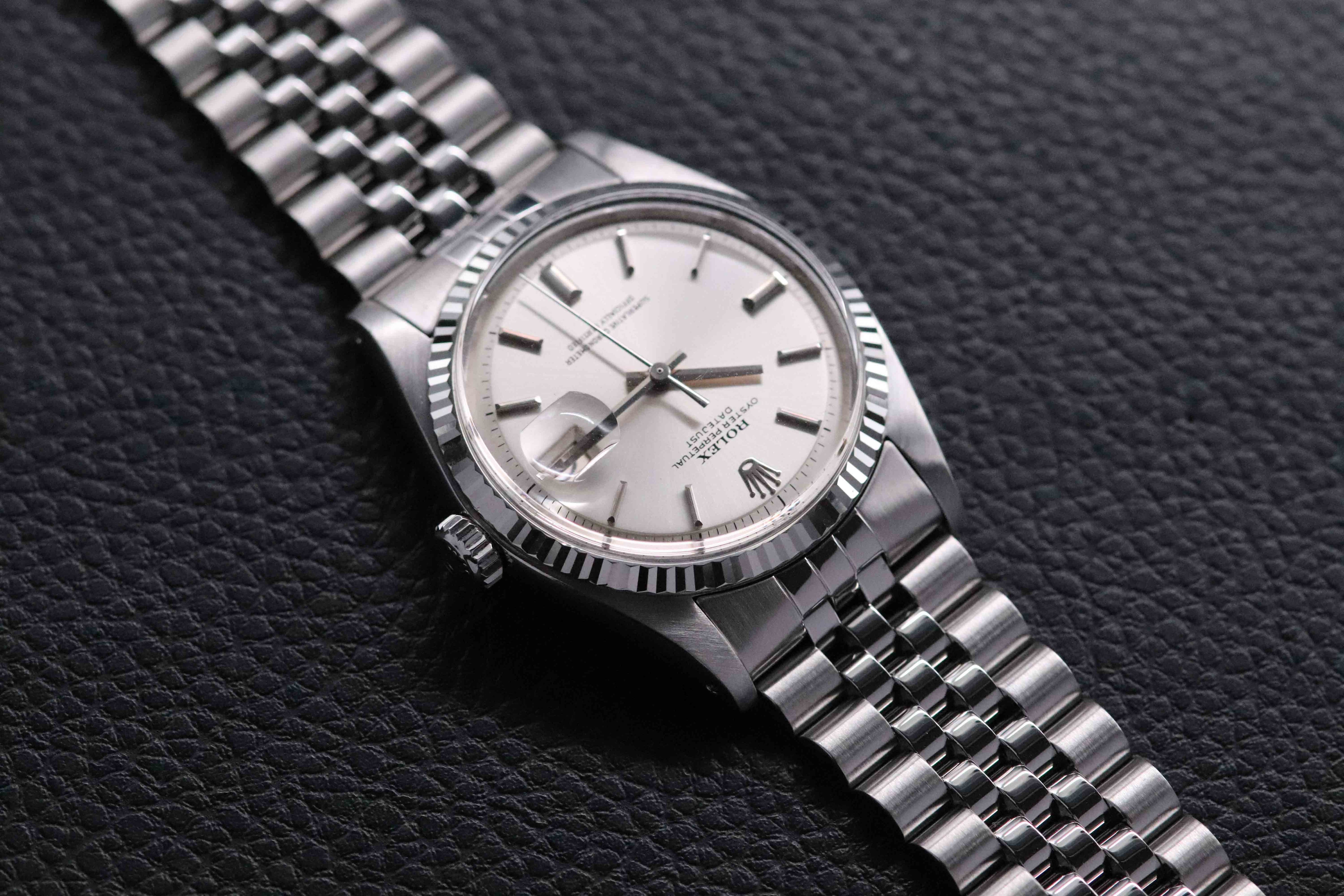 Rolex Datejust 1601 Silver 1972 No Lume Dial