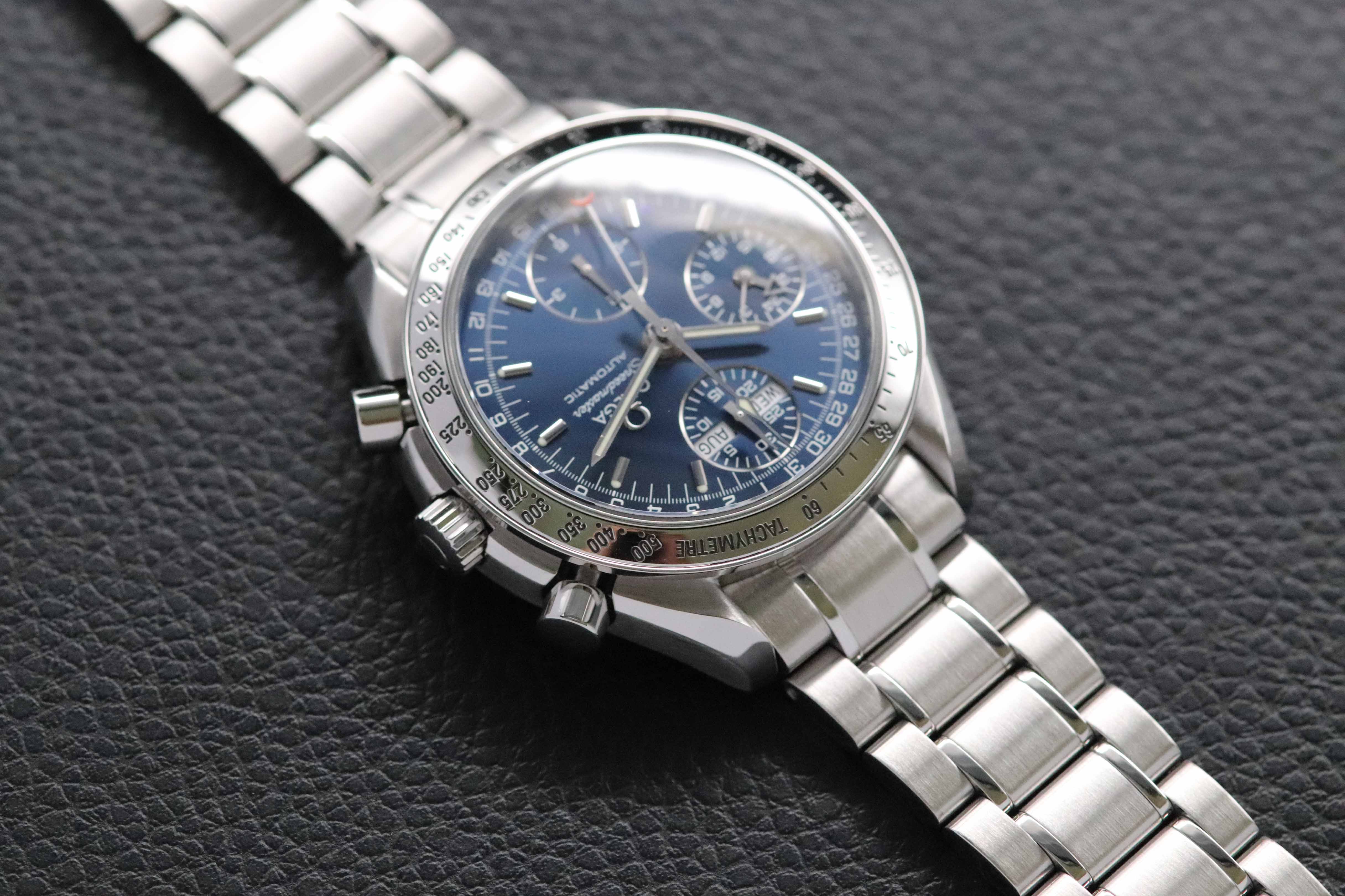 Omega Speedmaster Day Date 3523.80 Quadrante blu 1998