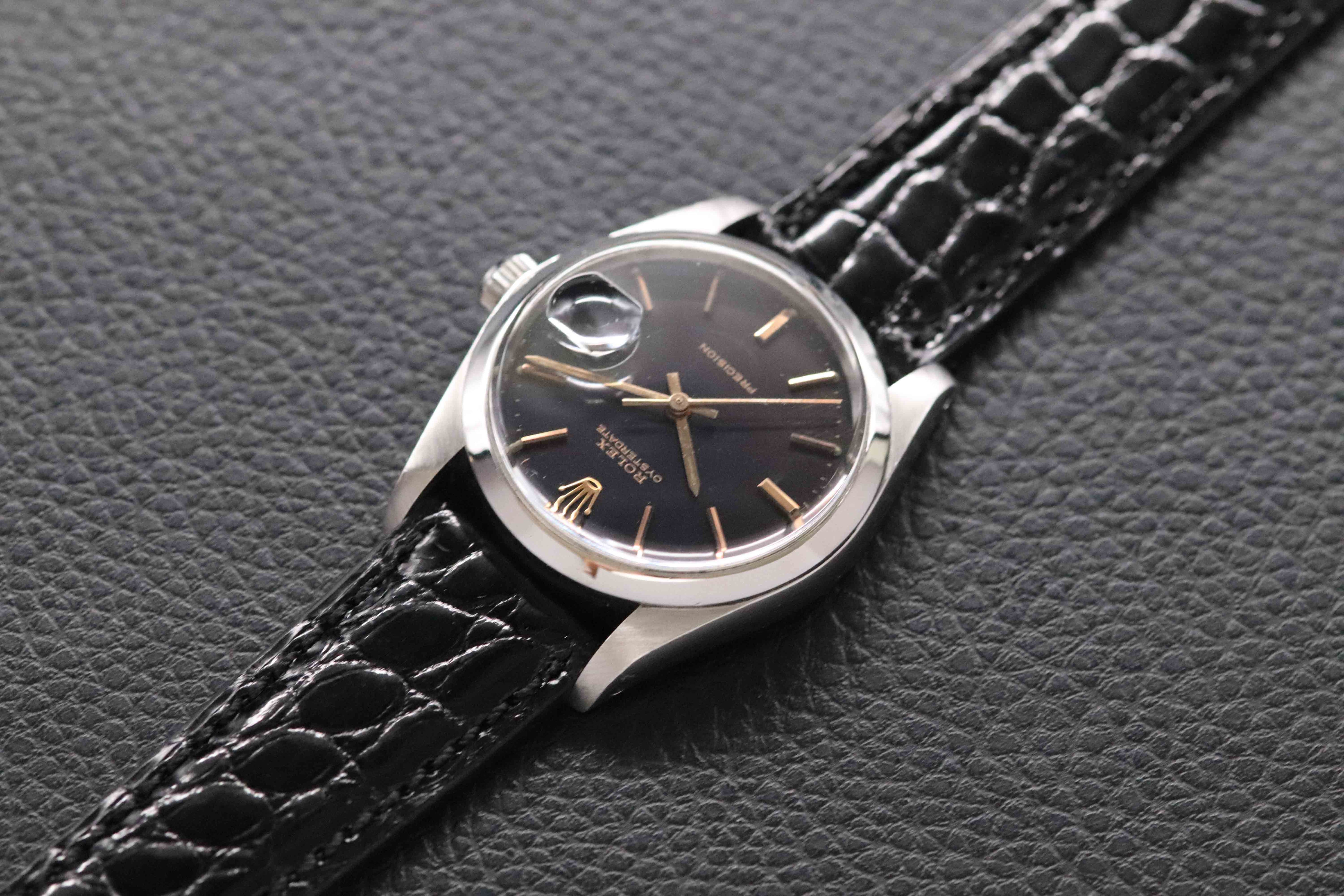 Rolex Oysterdate Precision 6694 Black Dial 1978