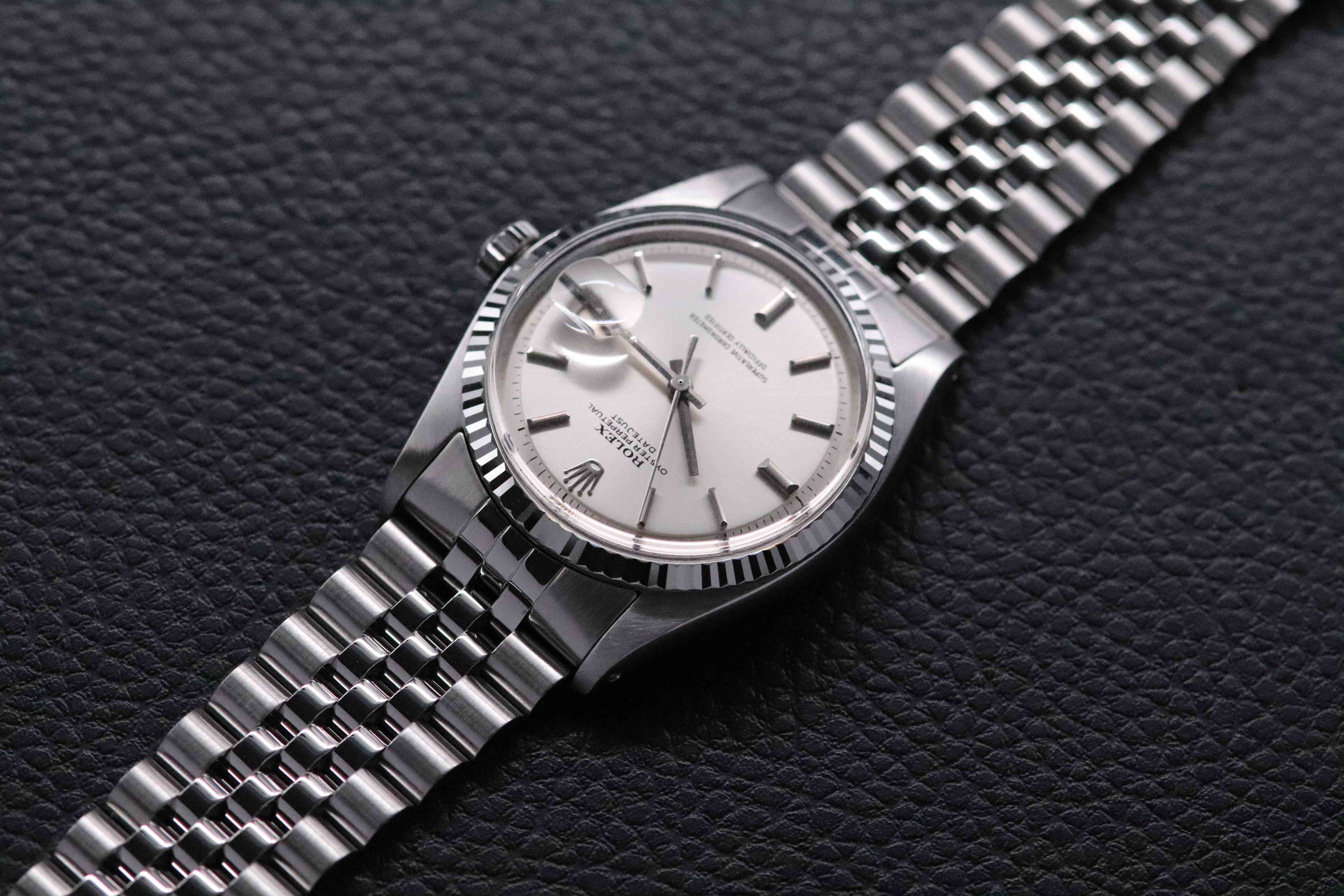 Rolex Datejust 1601 Silver 1972 No Lume Dial