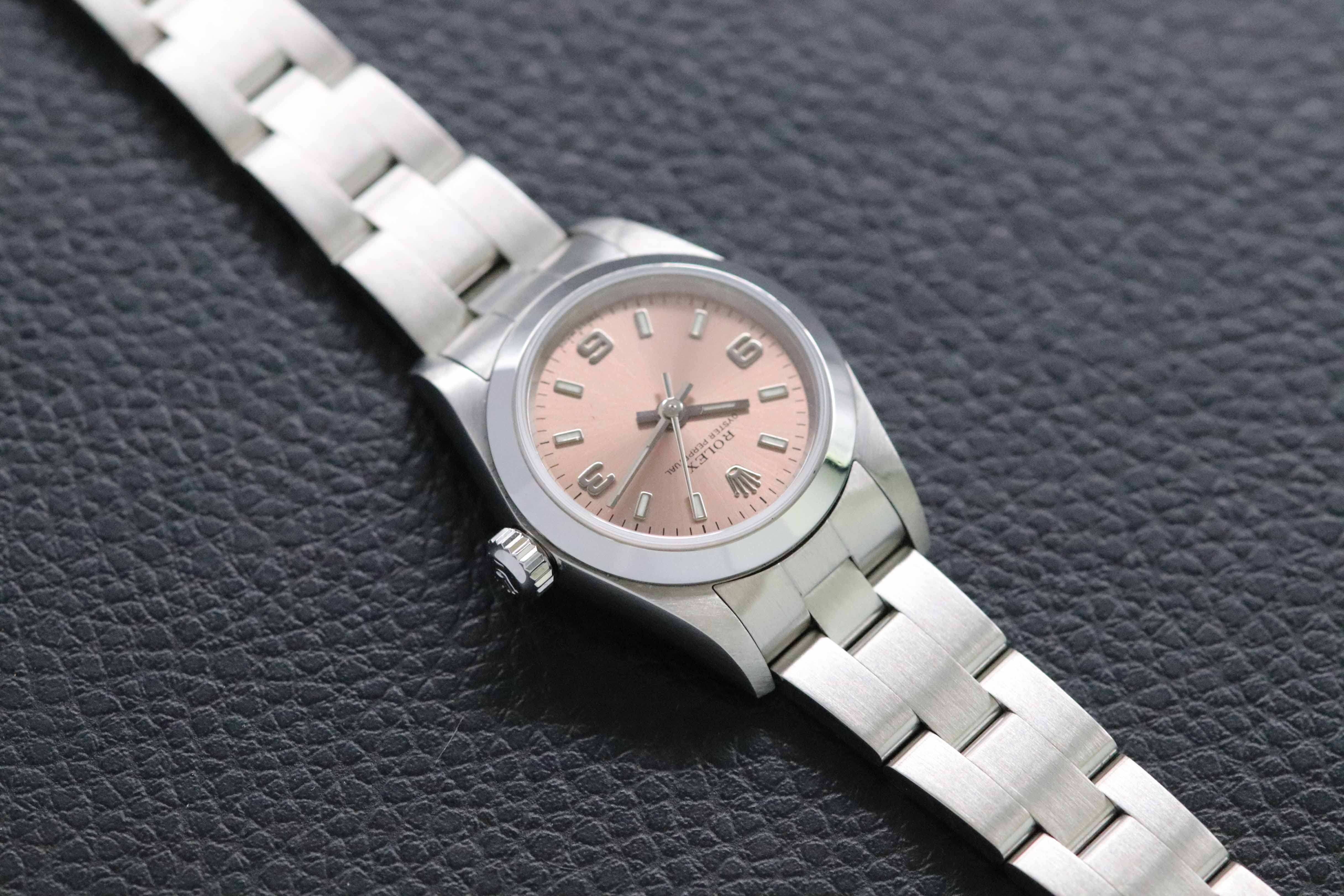 Rolex Oyster Perpetual 76080 Pink Fullset 2003 Box+Papers
