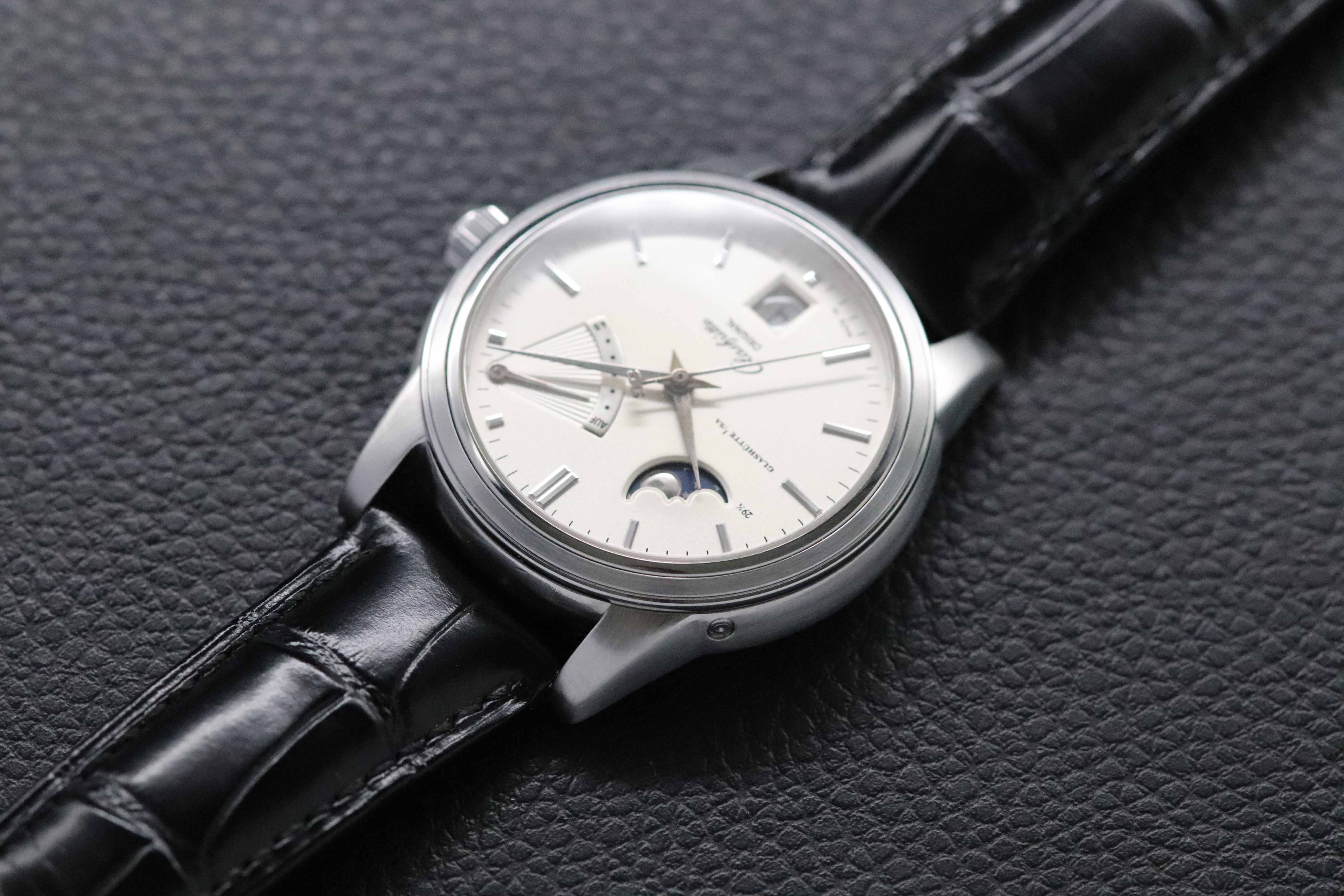 Glashütte Original Senator Fasi lunari Riserva di carica 39.44.04.12.04 Quadrante argento 2010