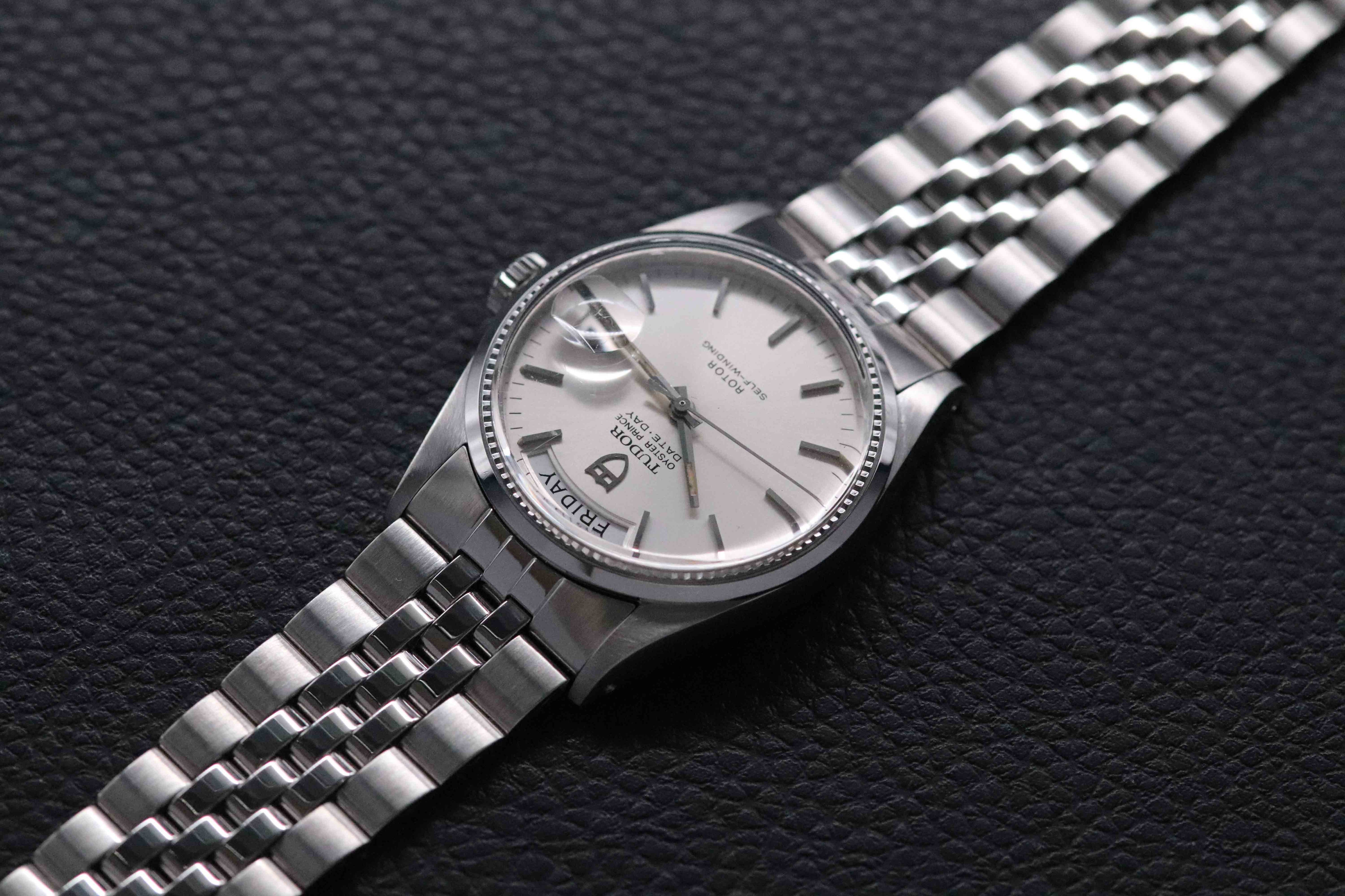 Tudor Prince Date-Day 94710 Silver Dial 1989
