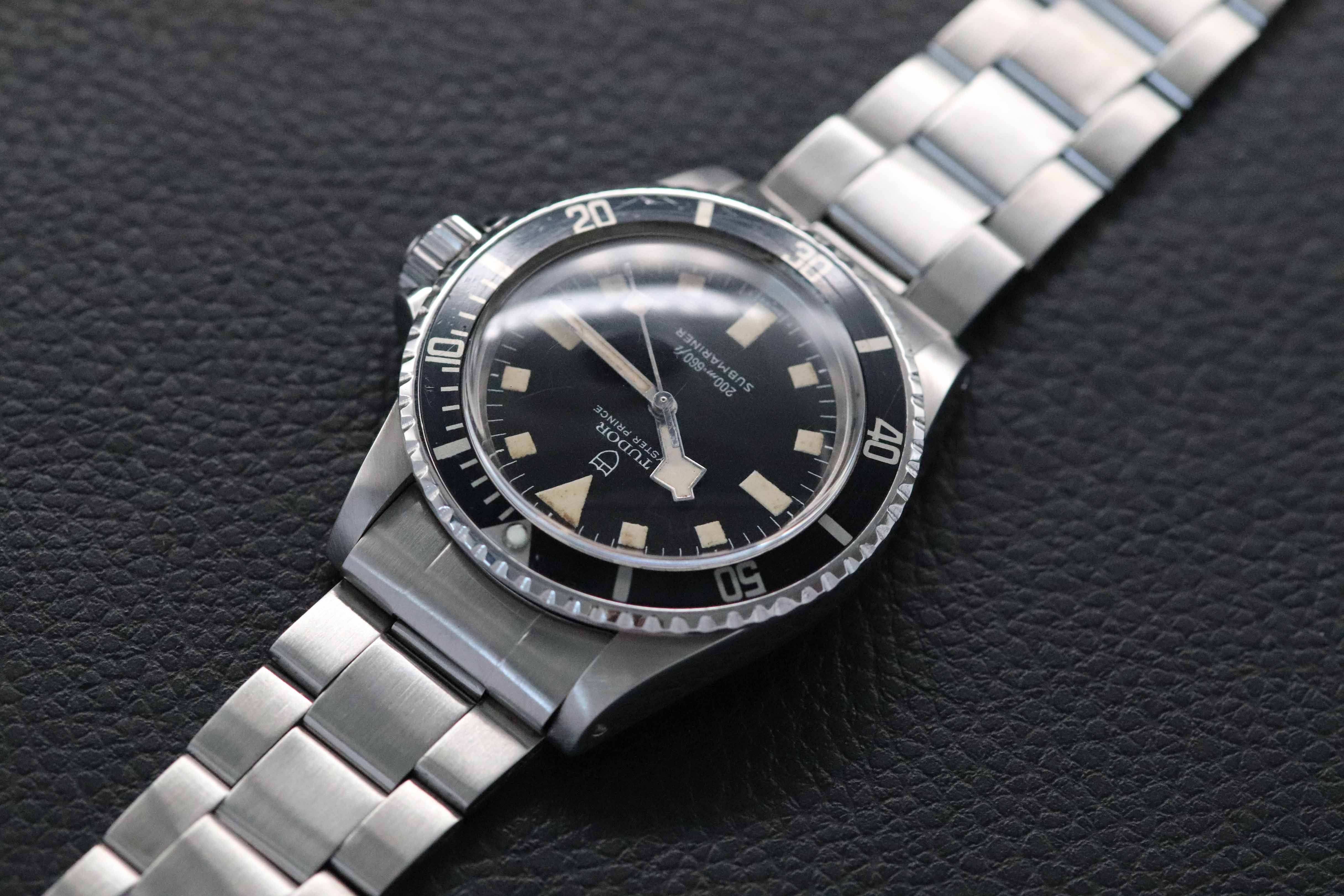 Tudor Submariner 7016 Esfera Negra 1974 Snowflake