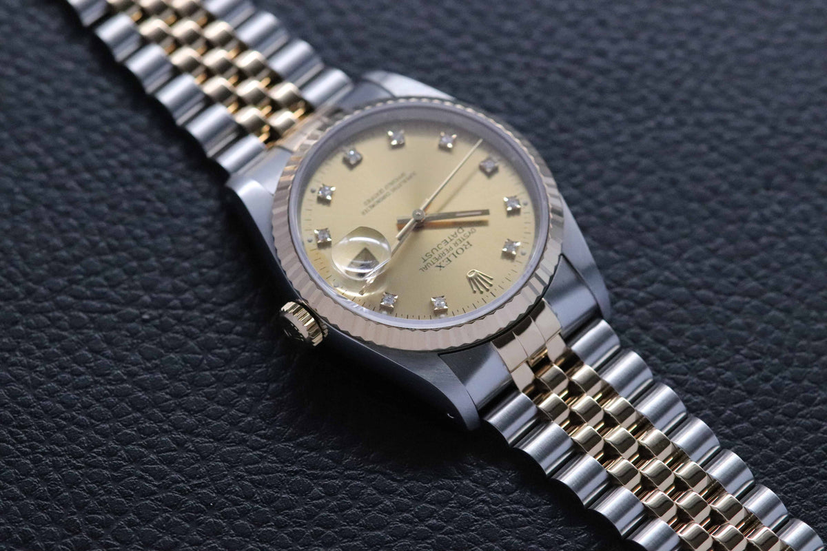 Rolex Datejust 16233G Fullset 1992 Box+Papers
