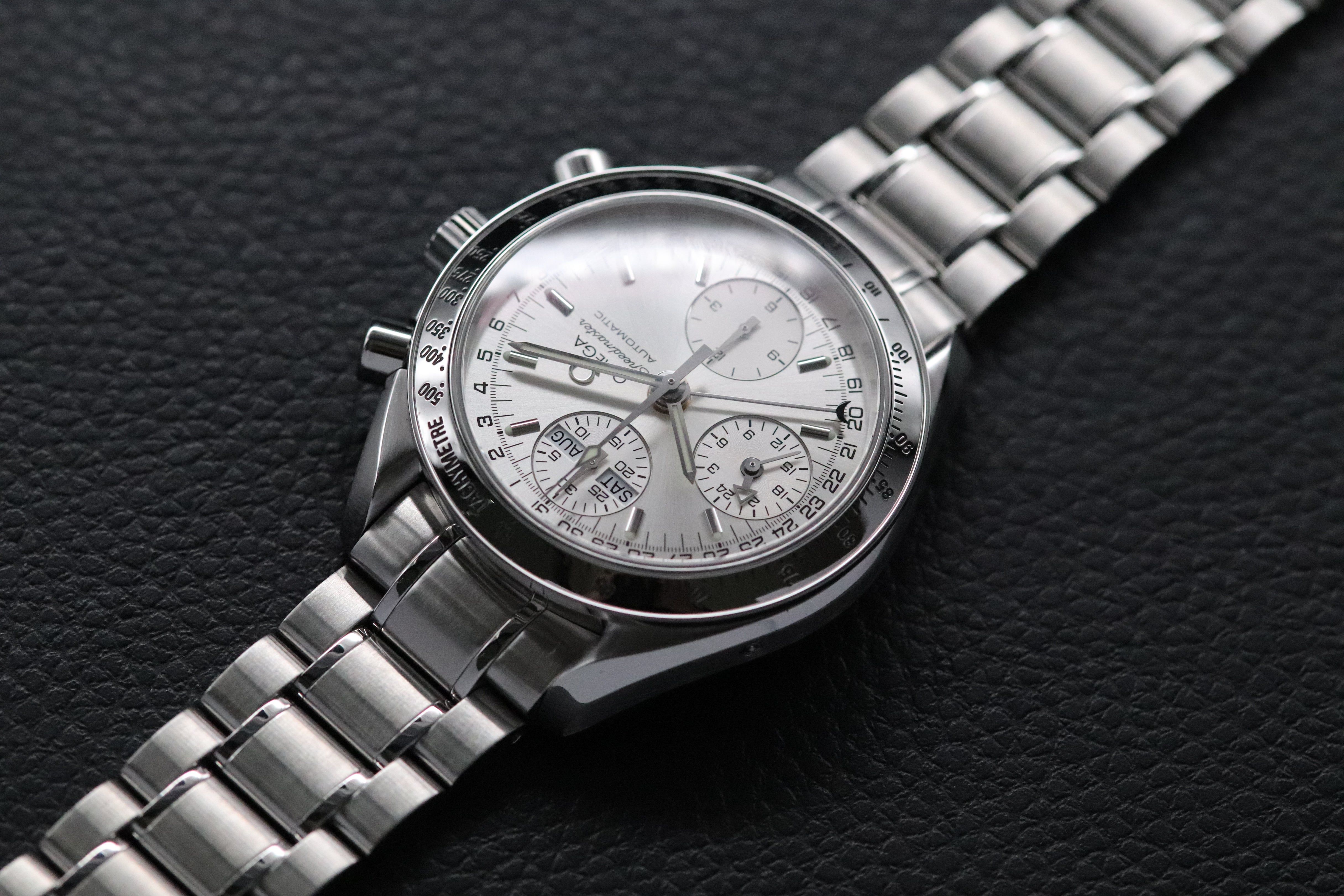 Omega Speedmaster Day Date 3523.30 Quadrante argento 2011