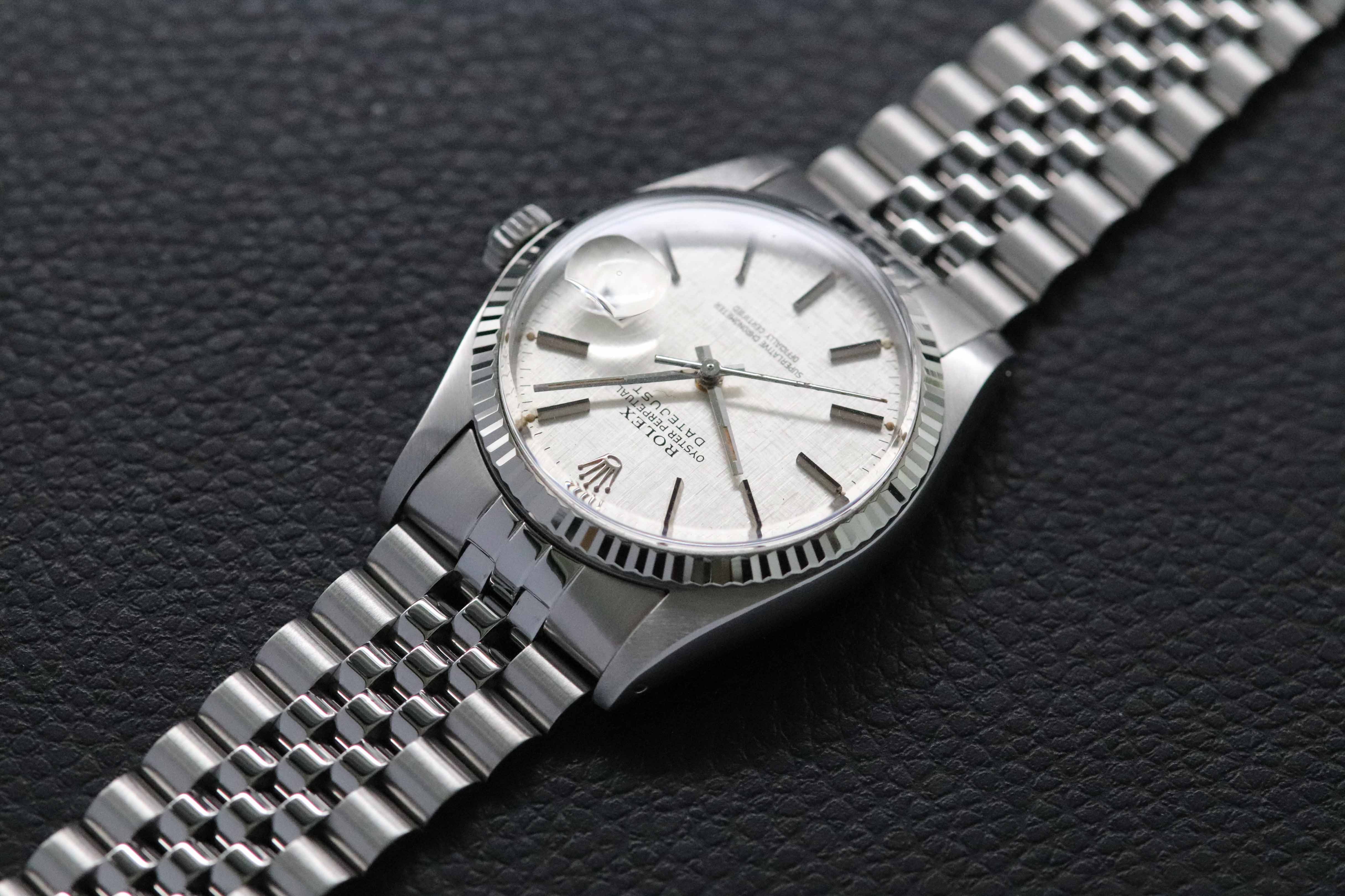 Rolex Datejust 16014 Silver Linen Dial 1979