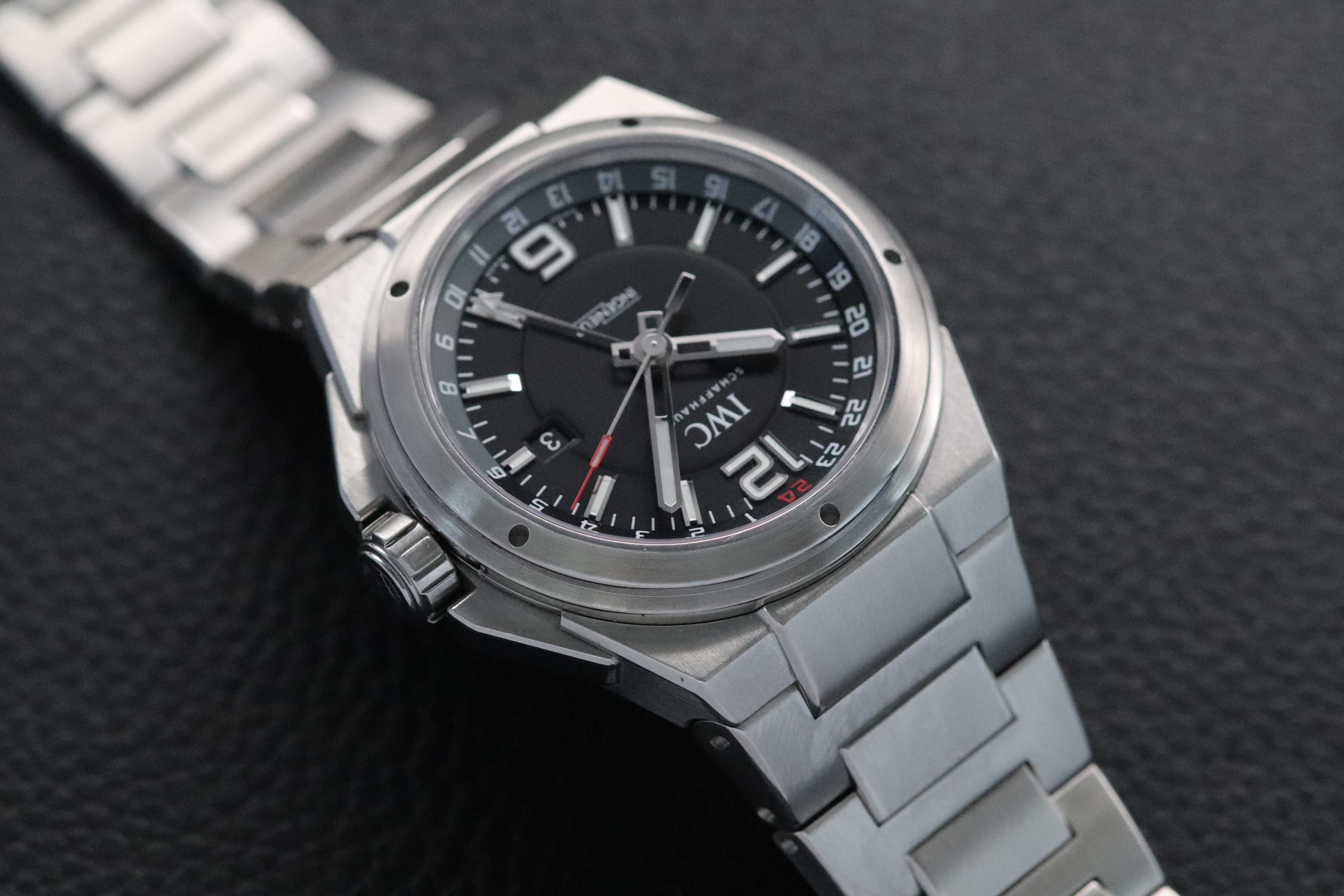 IWC Ingenieur Automatic IW324402 Dual Time Fullset 2019 Scatola+carteggiatura