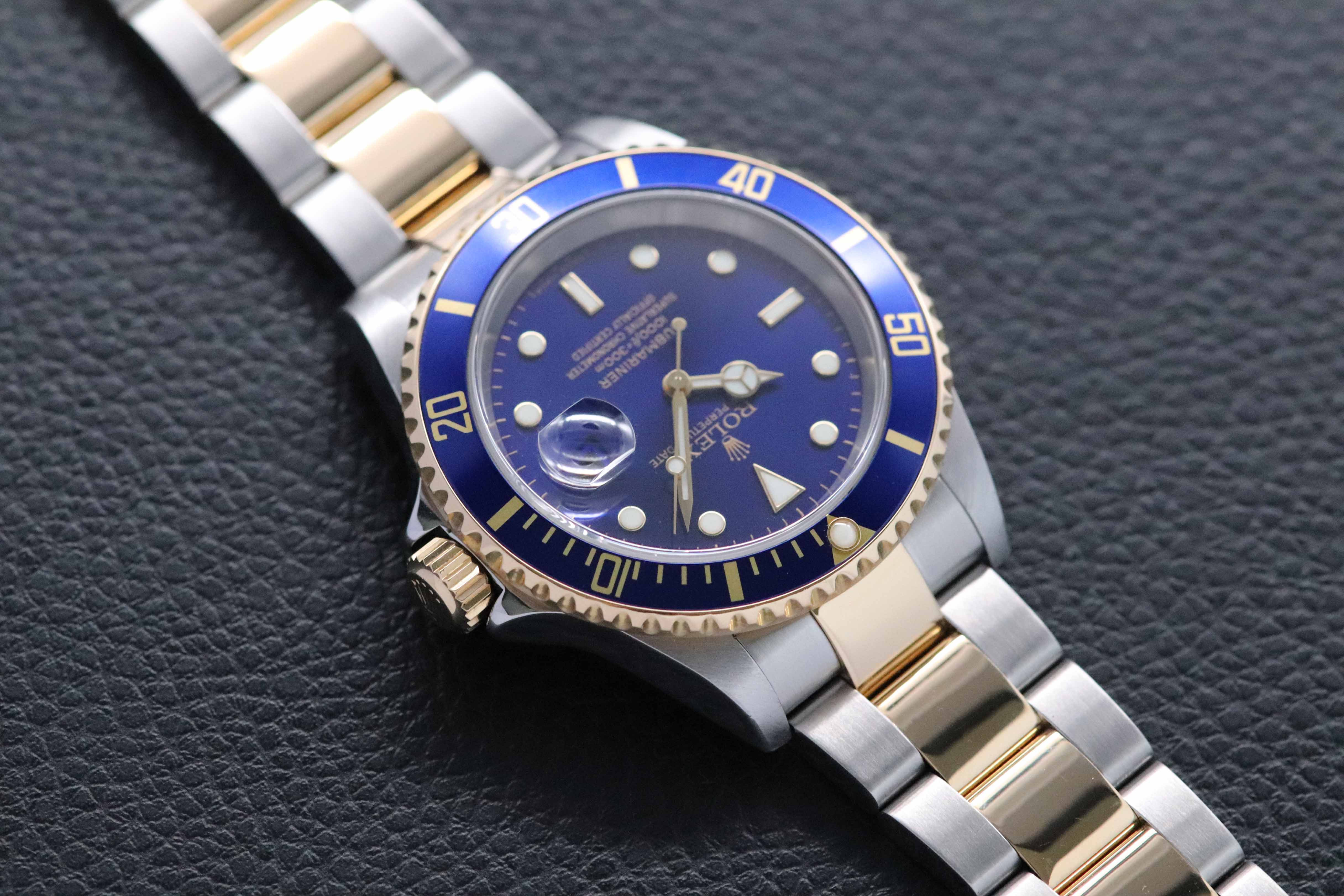 Rolex Submariner Date 16613LB Fullset 2008 Box+Papers