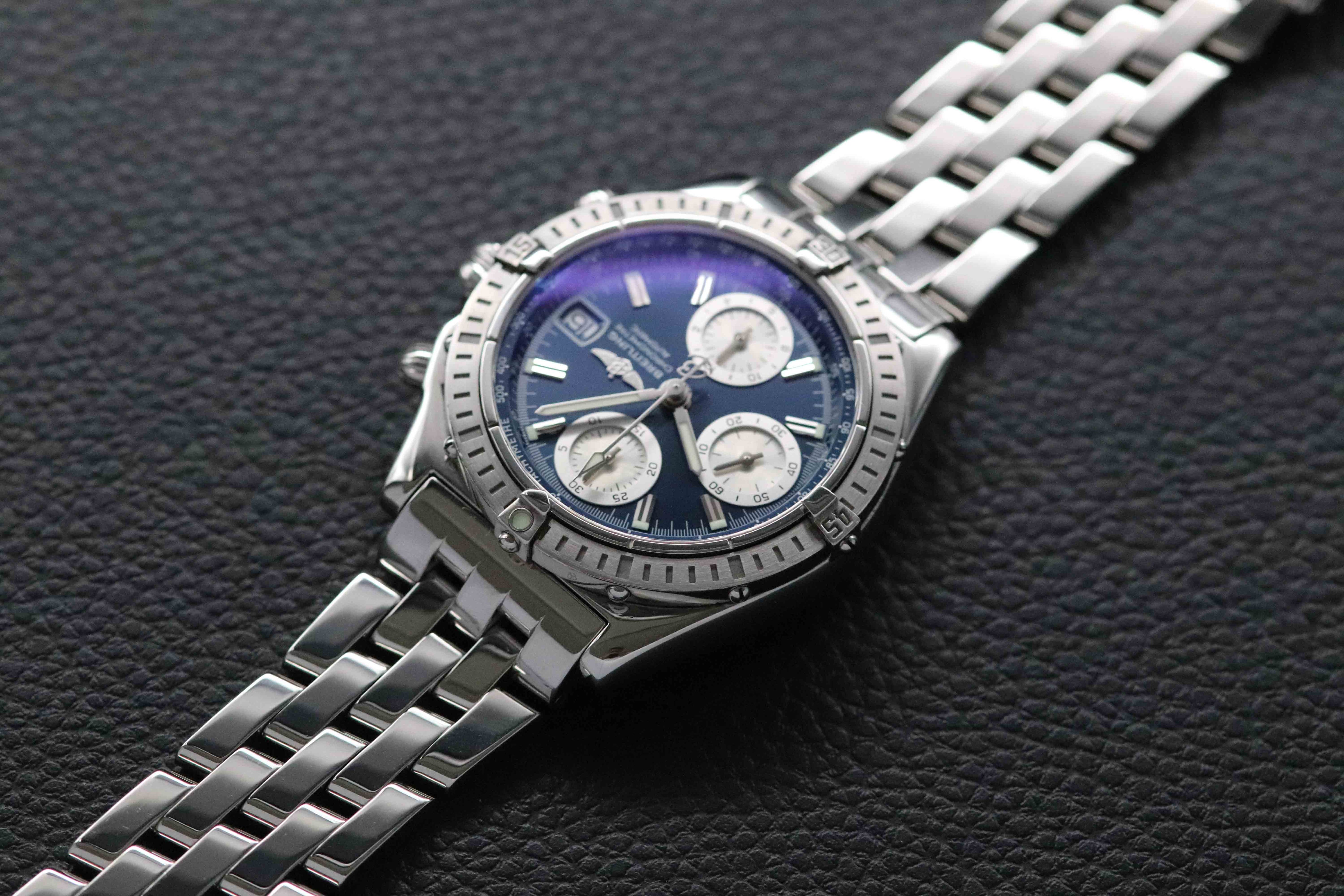 Breitling Chronomat A13352 Blue Dial 2005
