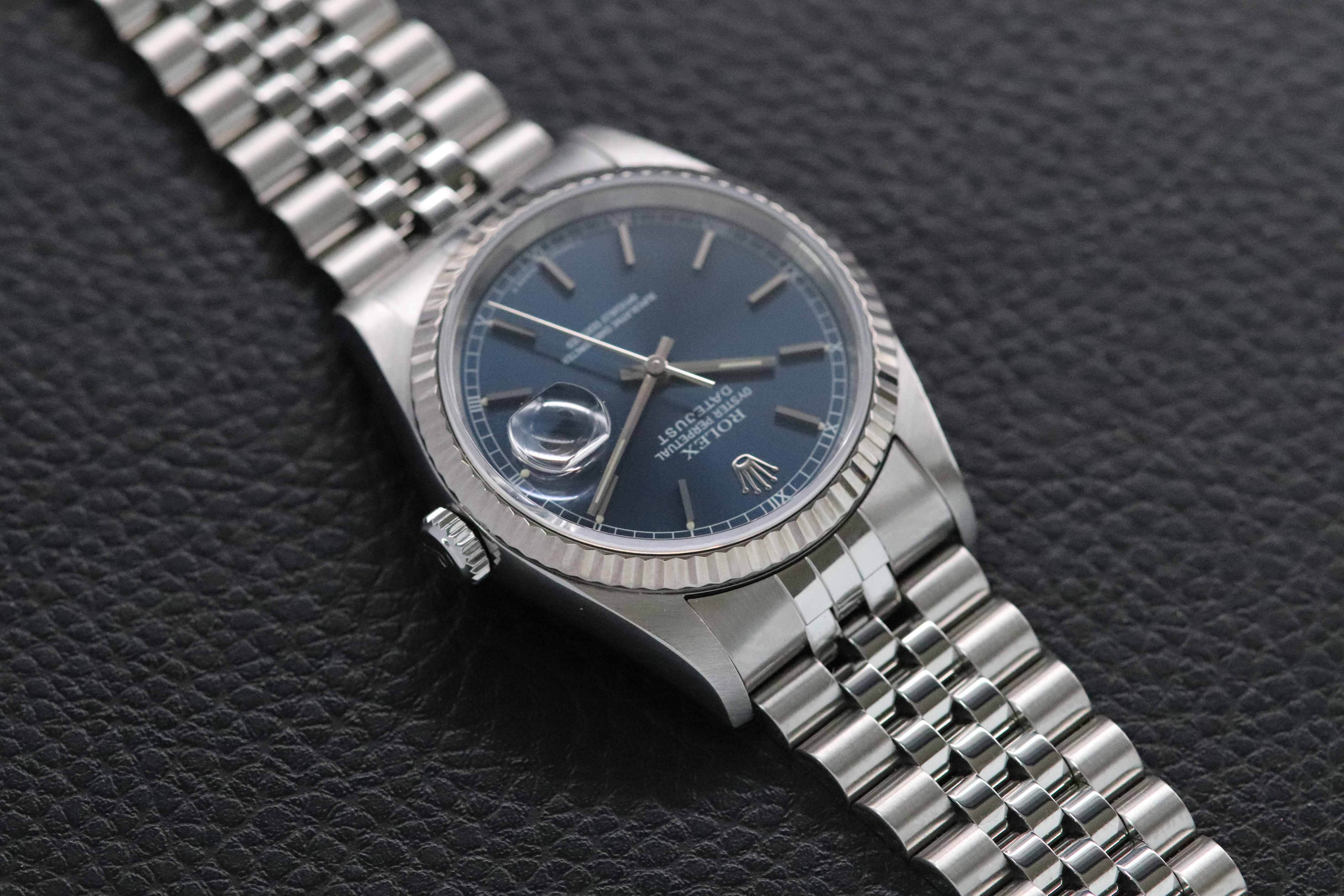 Rolex Datejust 16234 Blue Dial Fullset 1998 Box+Papers