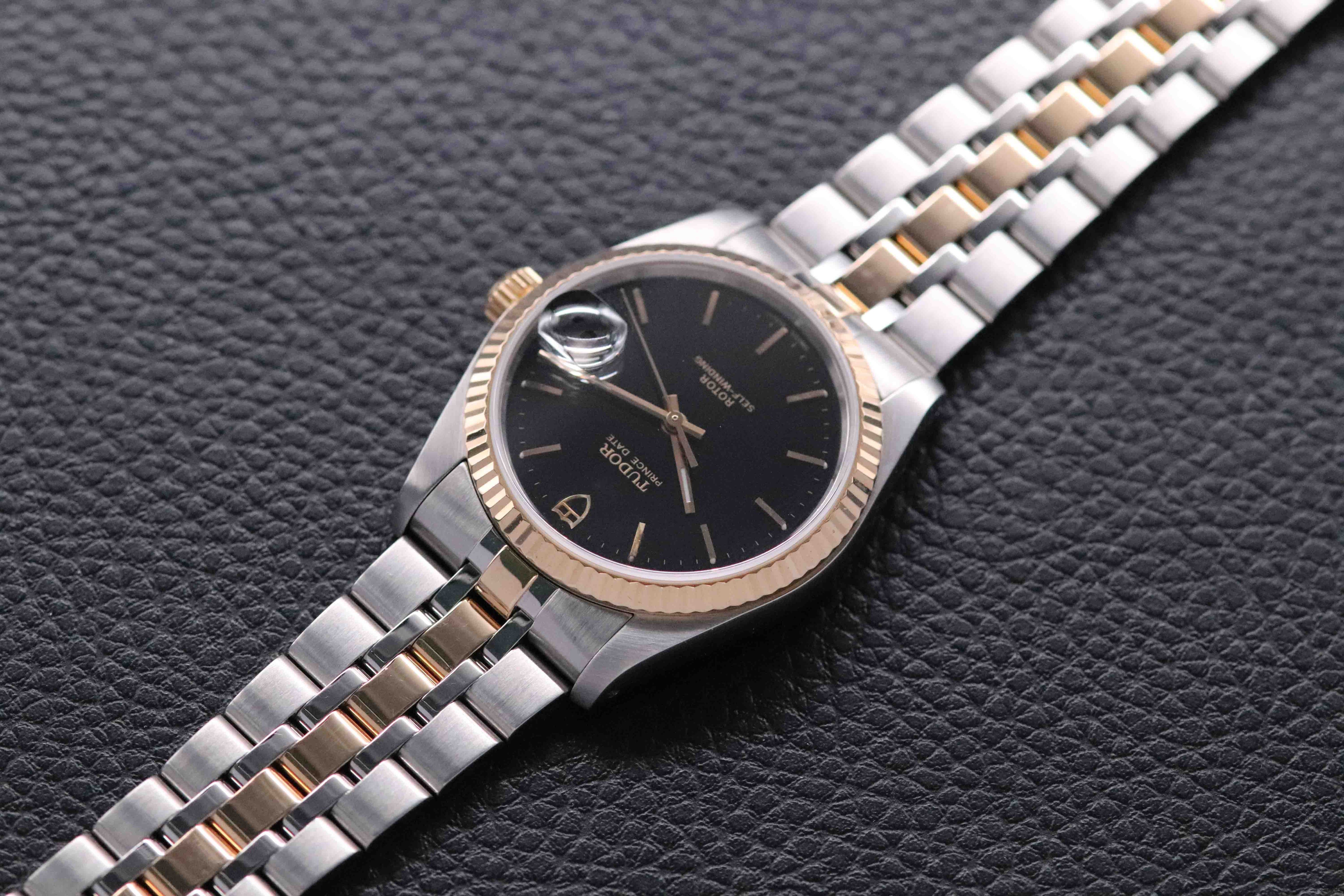 Tudor Prince Date 74033 Black Dial 2004