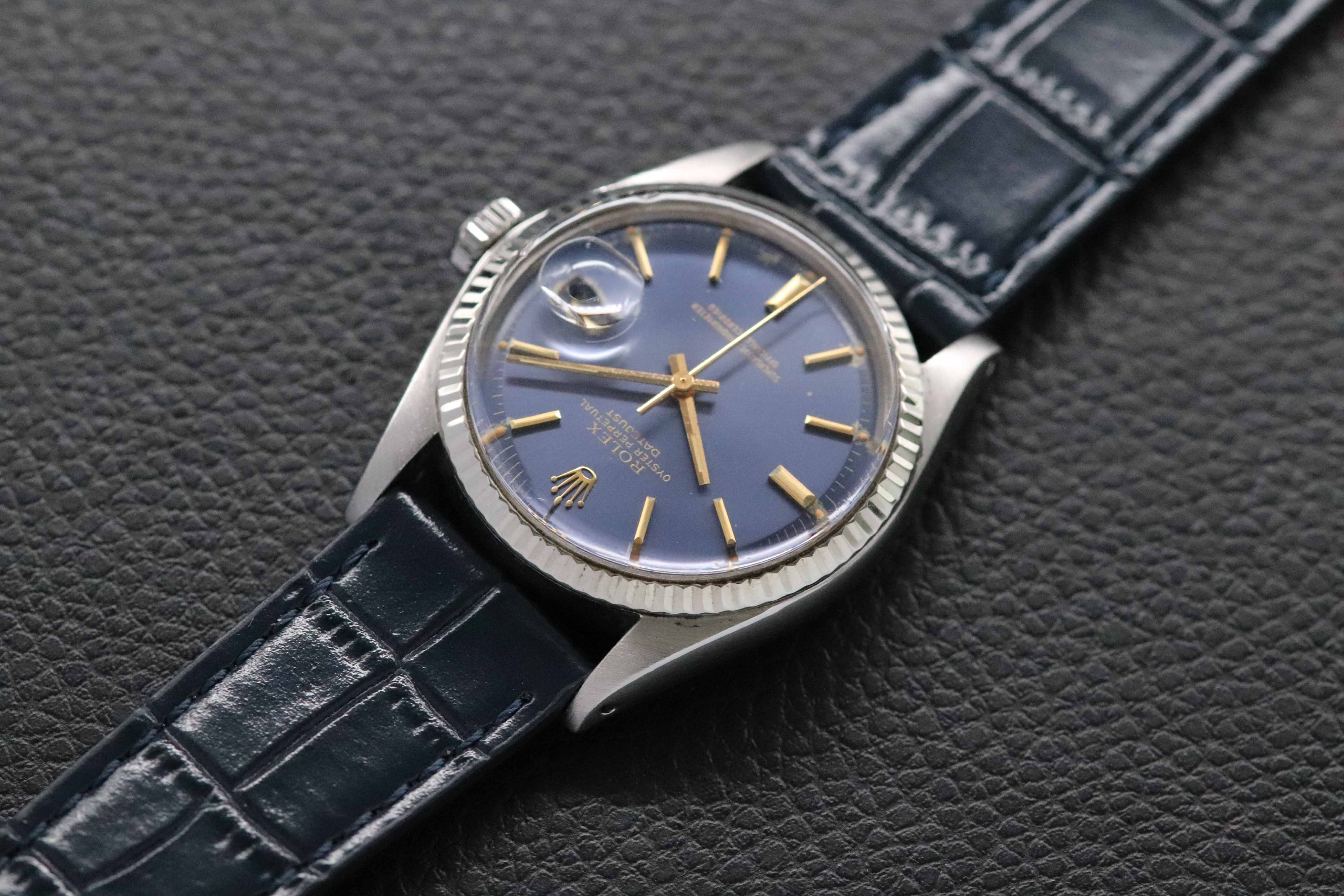 Rolex Datejust 1601 Blue Dial 1976