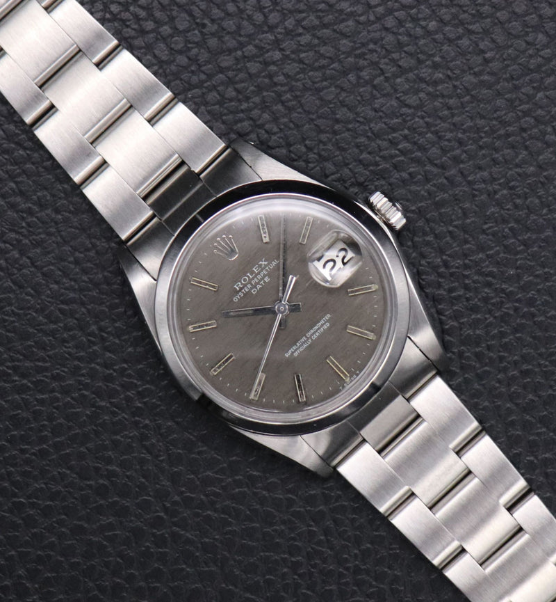 Rolex Date 1500 Grey Mosaic
