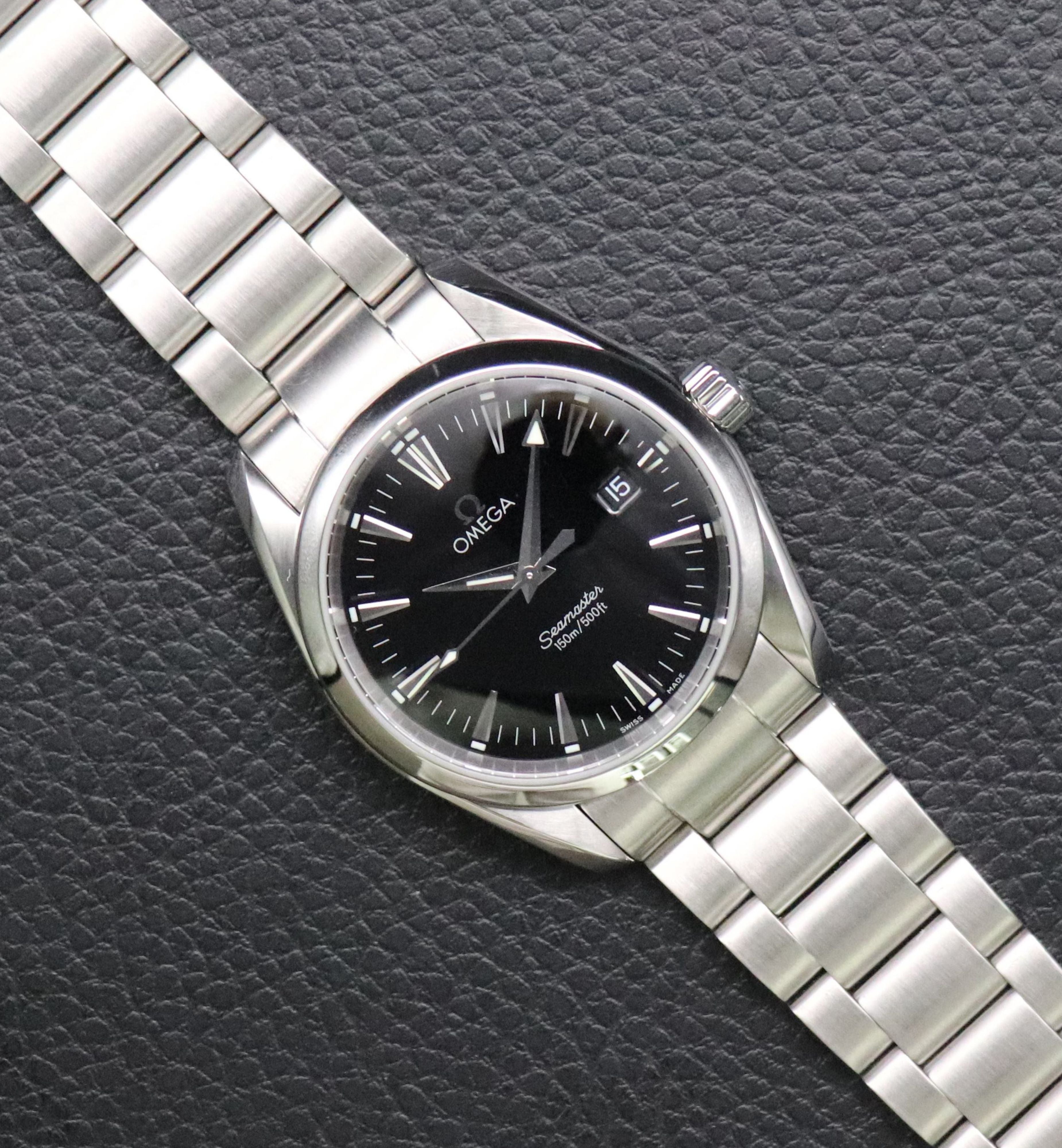 Omega Seamaster Aqua Terra 2518.50 Black Dial 1998 Papers