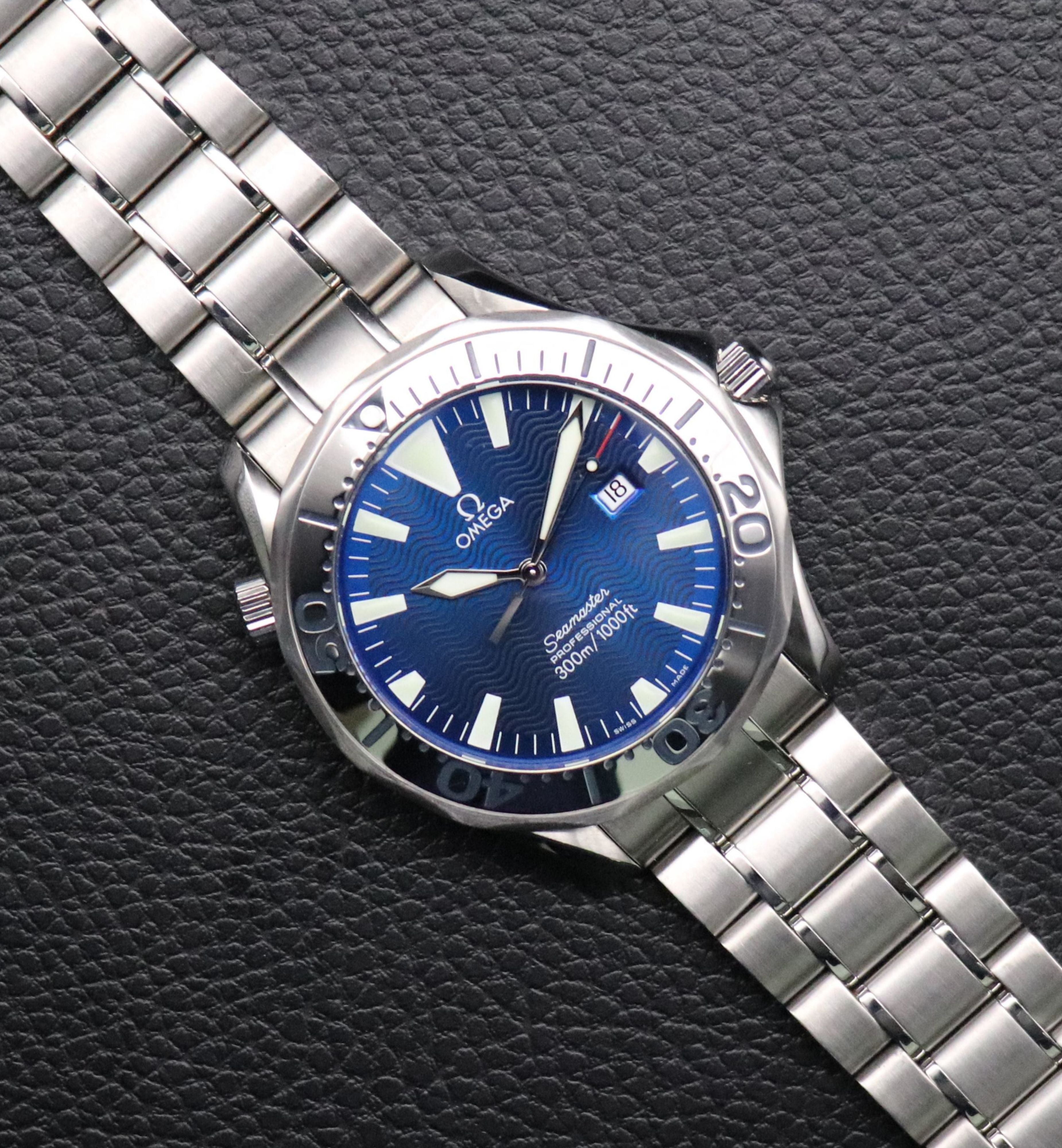 Omega Seamaster Diver 2265.80 Blue Dial 2000 Papers