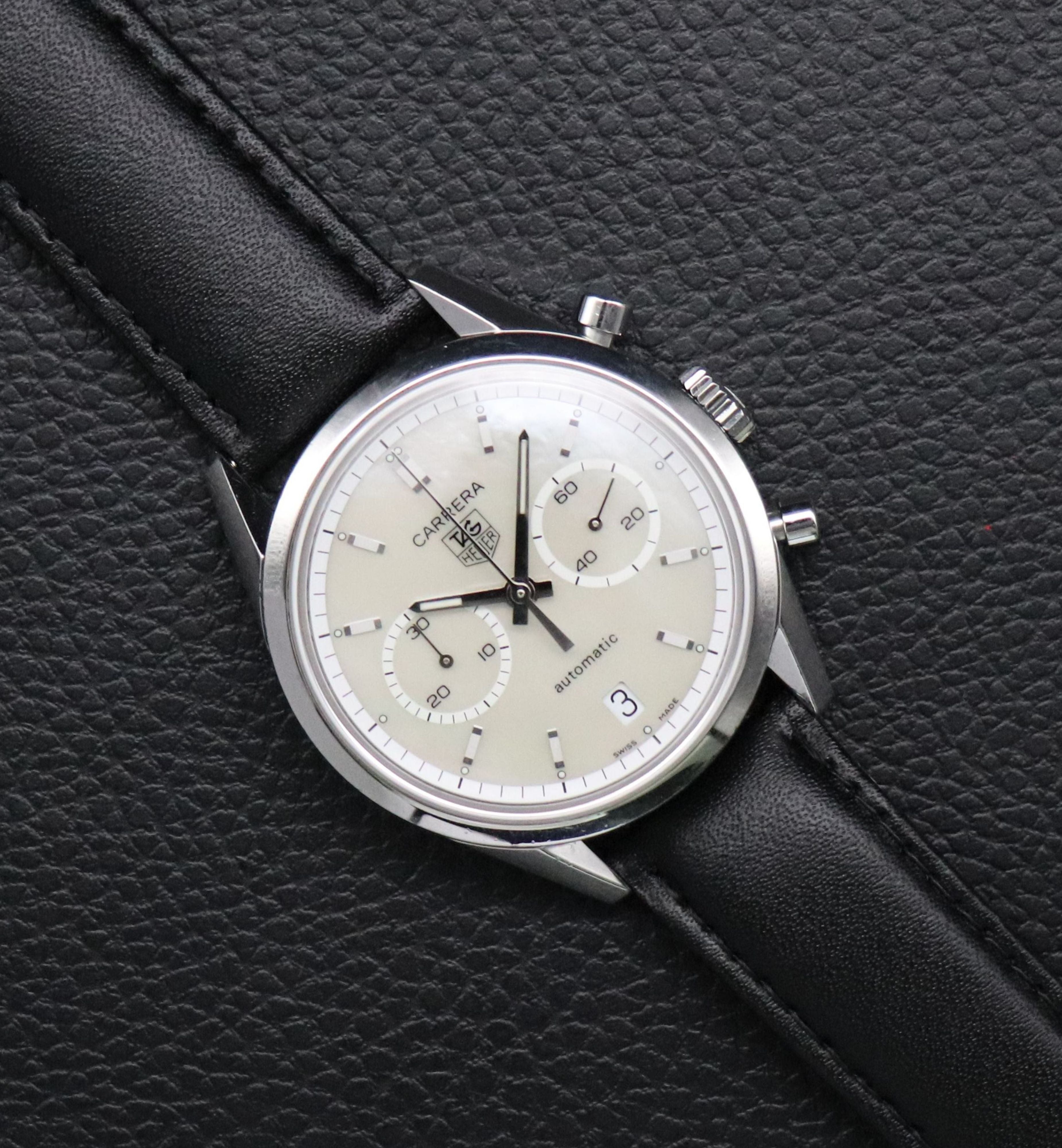 Tag Heuer Carrera Caliber 17 CV2115 Silver Dial 2003