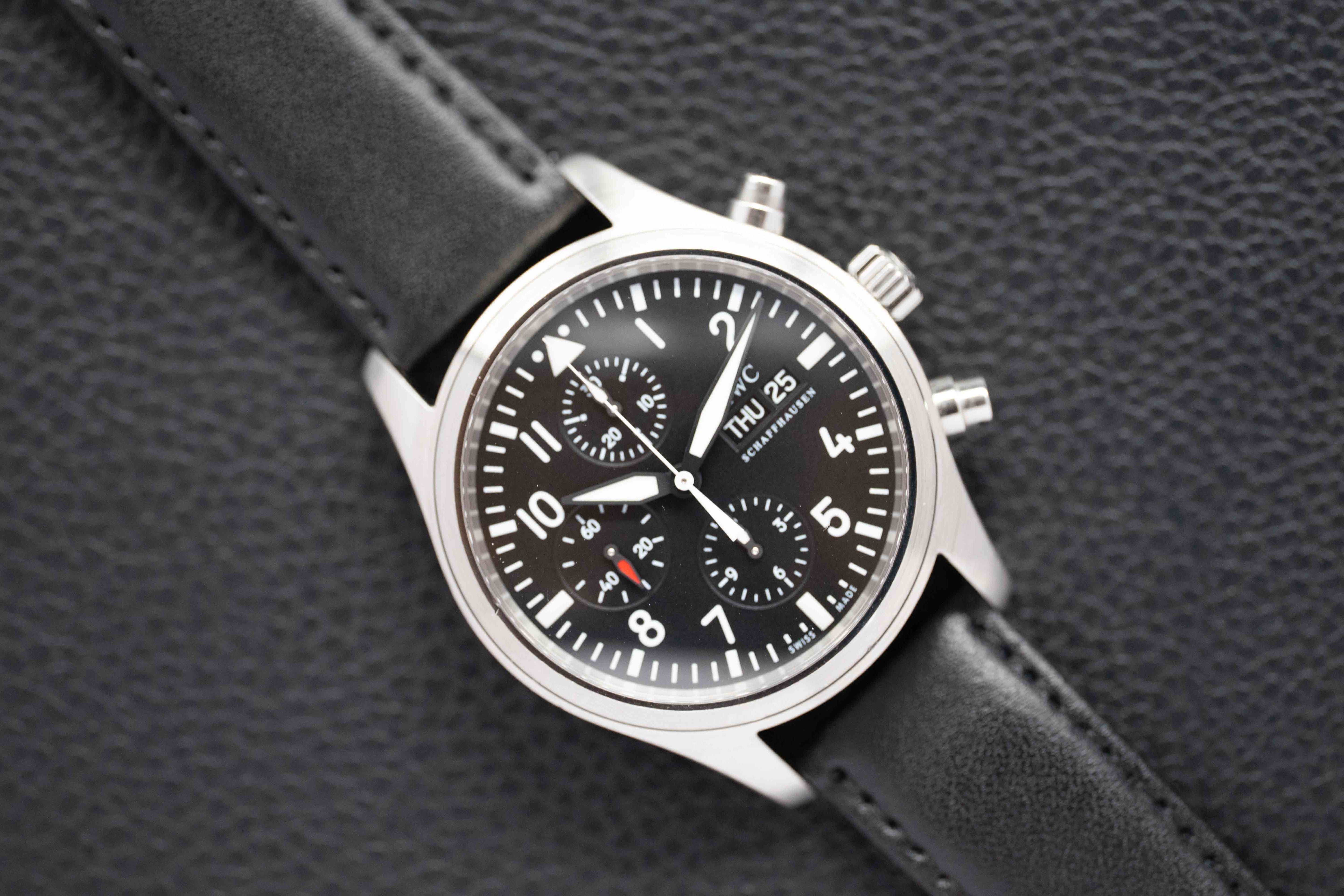 IWC Pilot's Watch Chronograph IW371701 Black Dial 2011