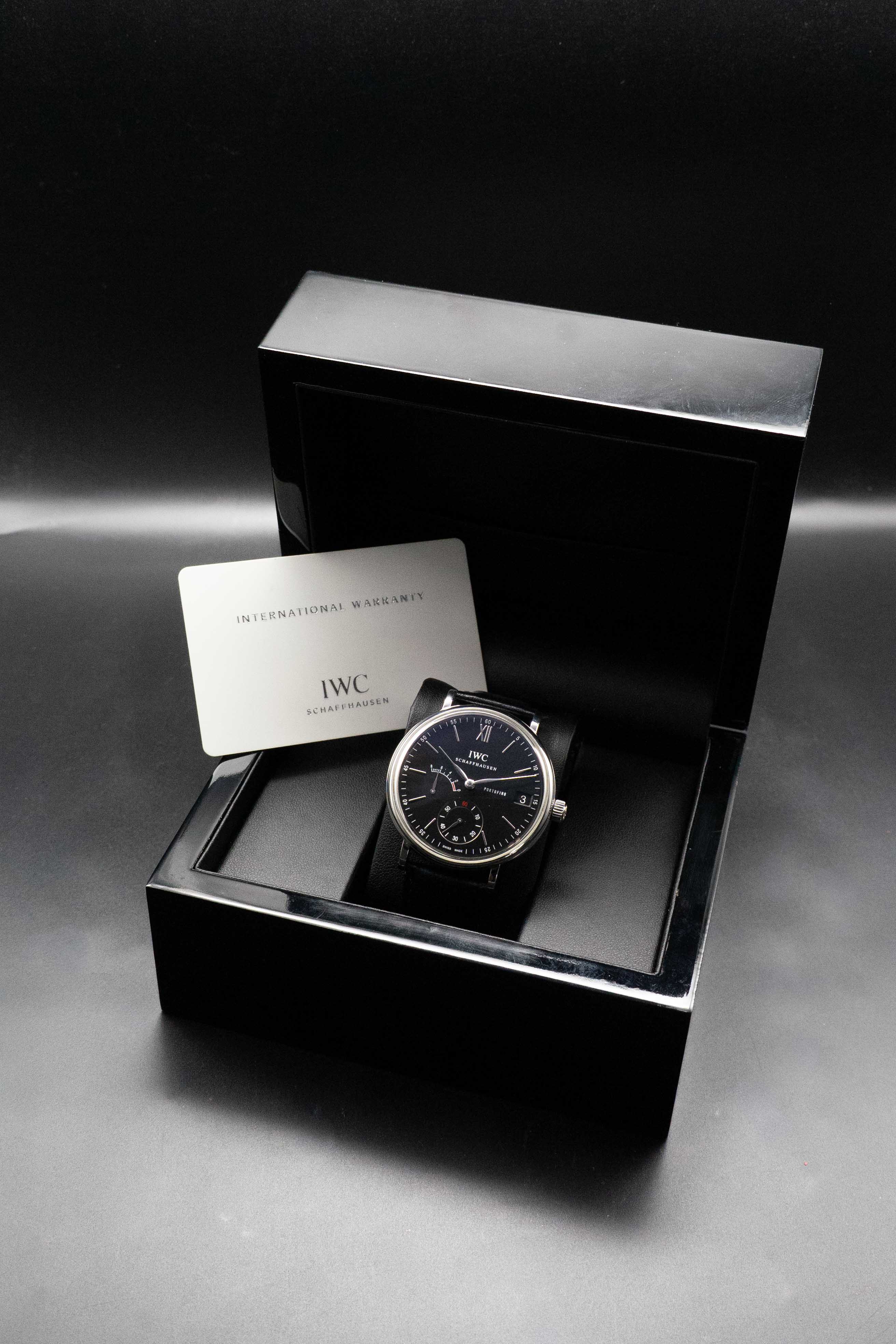 IWC Portofino IW510102 Black 8 Days 2016 Papers
