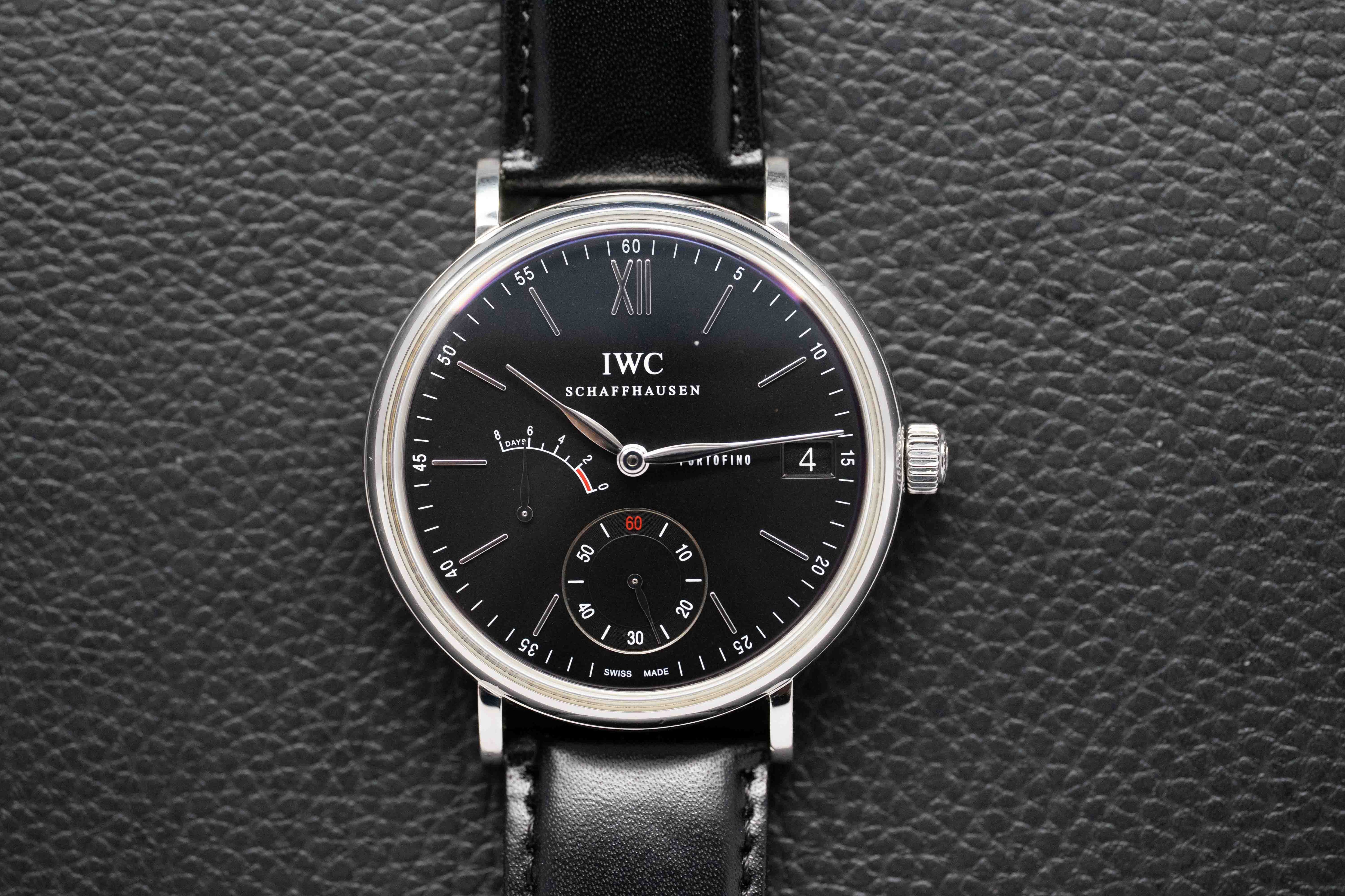 IWC Portofino IW510102 Black 8 Days 2016 Papers