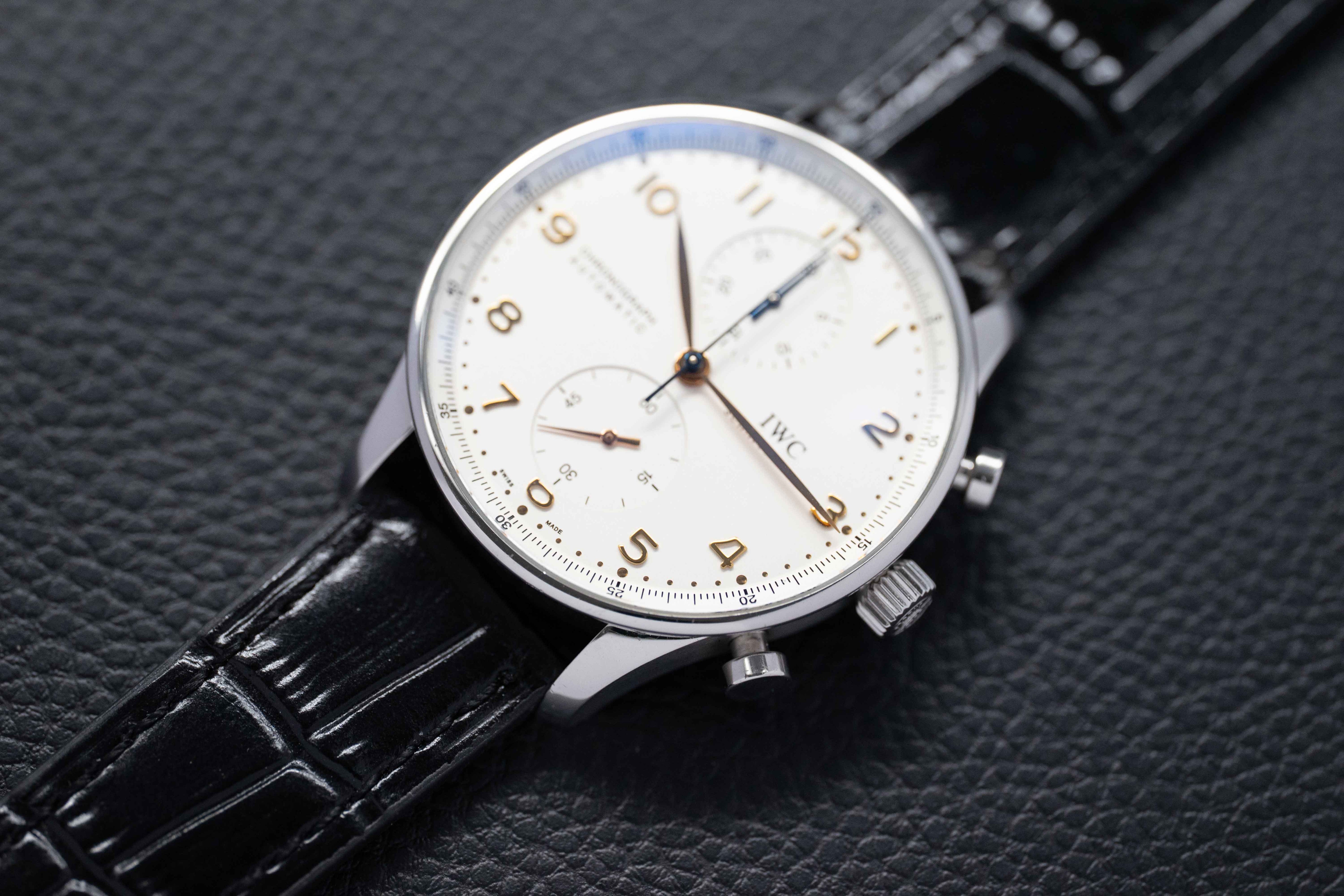 IWC Portugieser Chronograph IW371401 White Dial 2008
