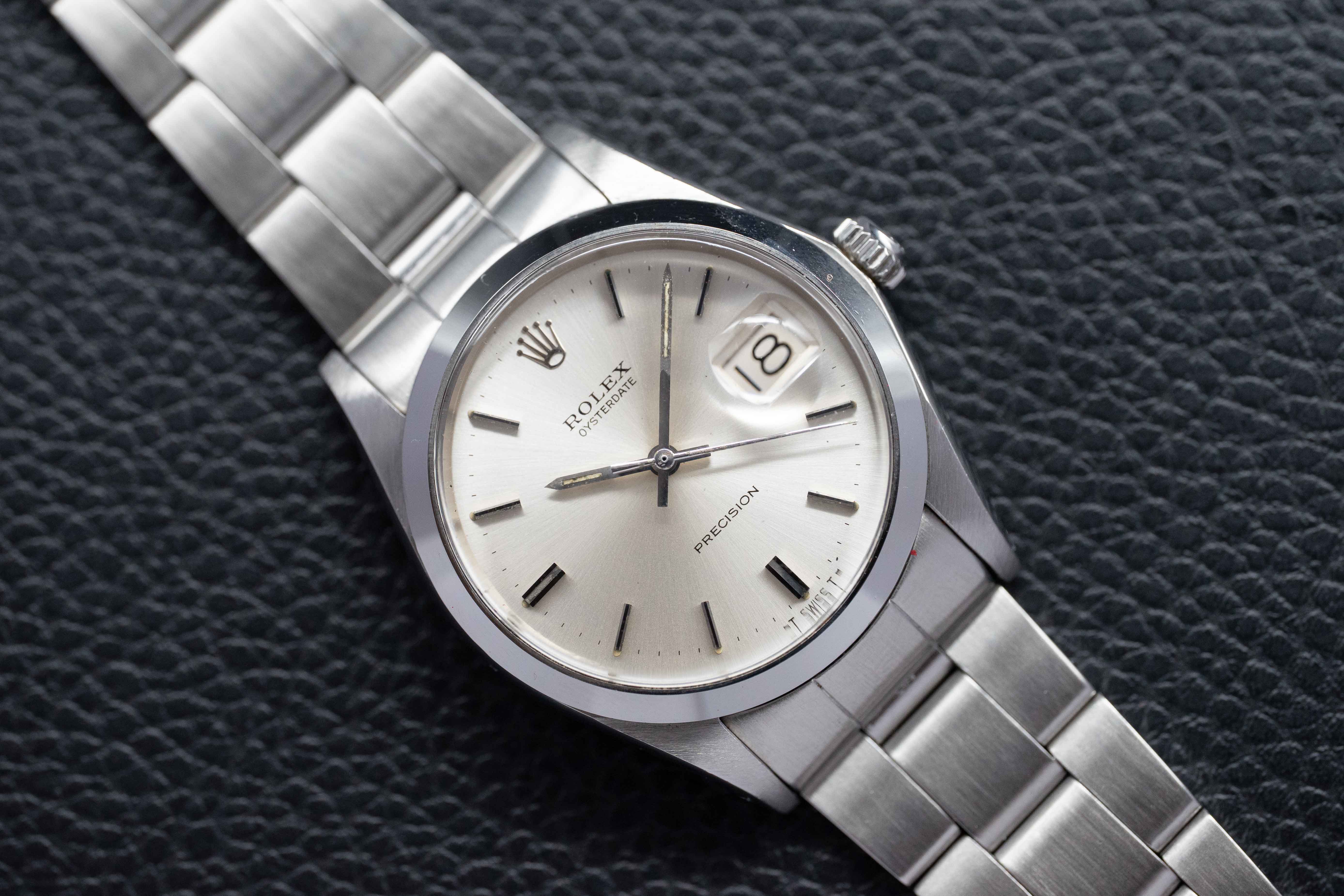Rolex Oysterdate Precision 6694 Silver Dial 1970