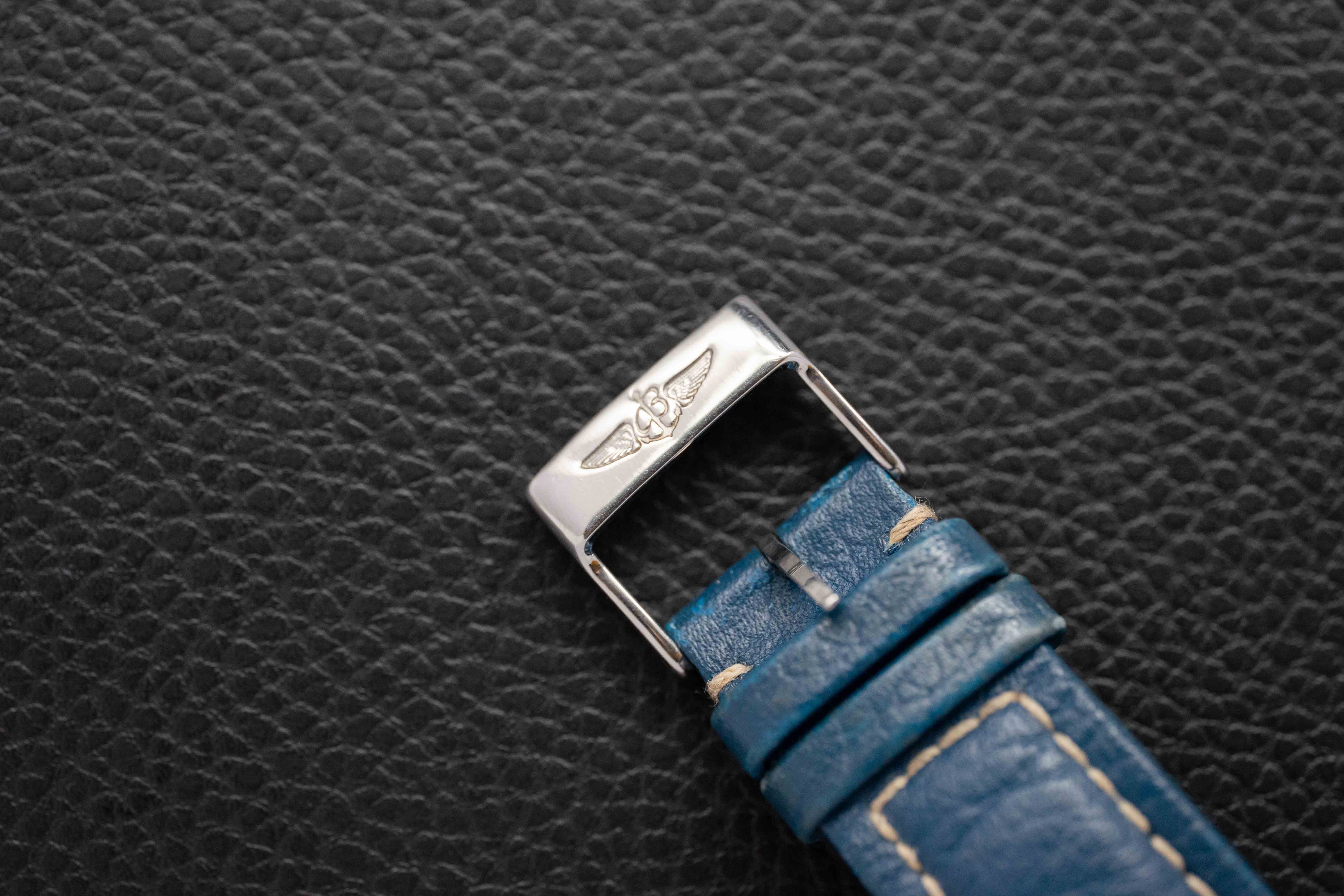 Breitling Old Navitimer A13022 Chronograph Blue Dial 1999