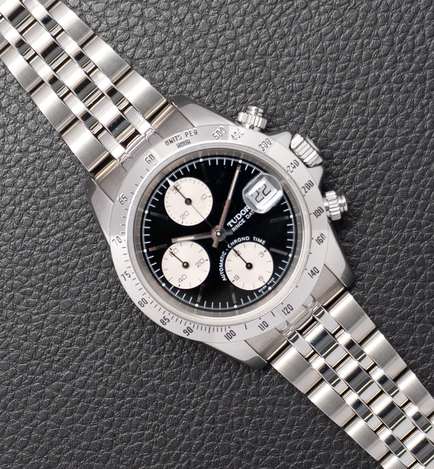 Tudor Oysterdate Small Block 79280 Silver Dial Papers 2003