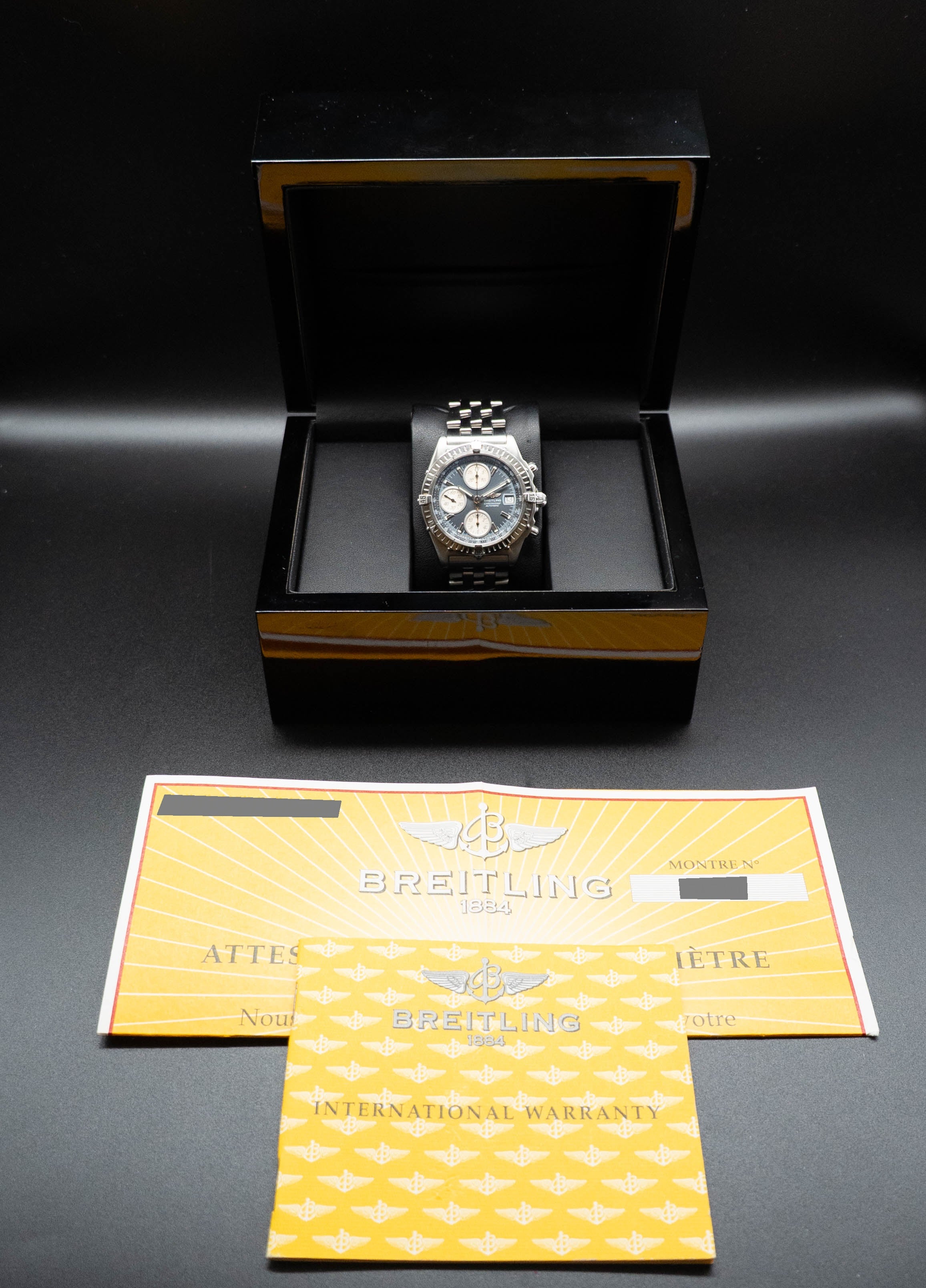 Breitling Chronomat A13350 Grey Dial 2000 Papers