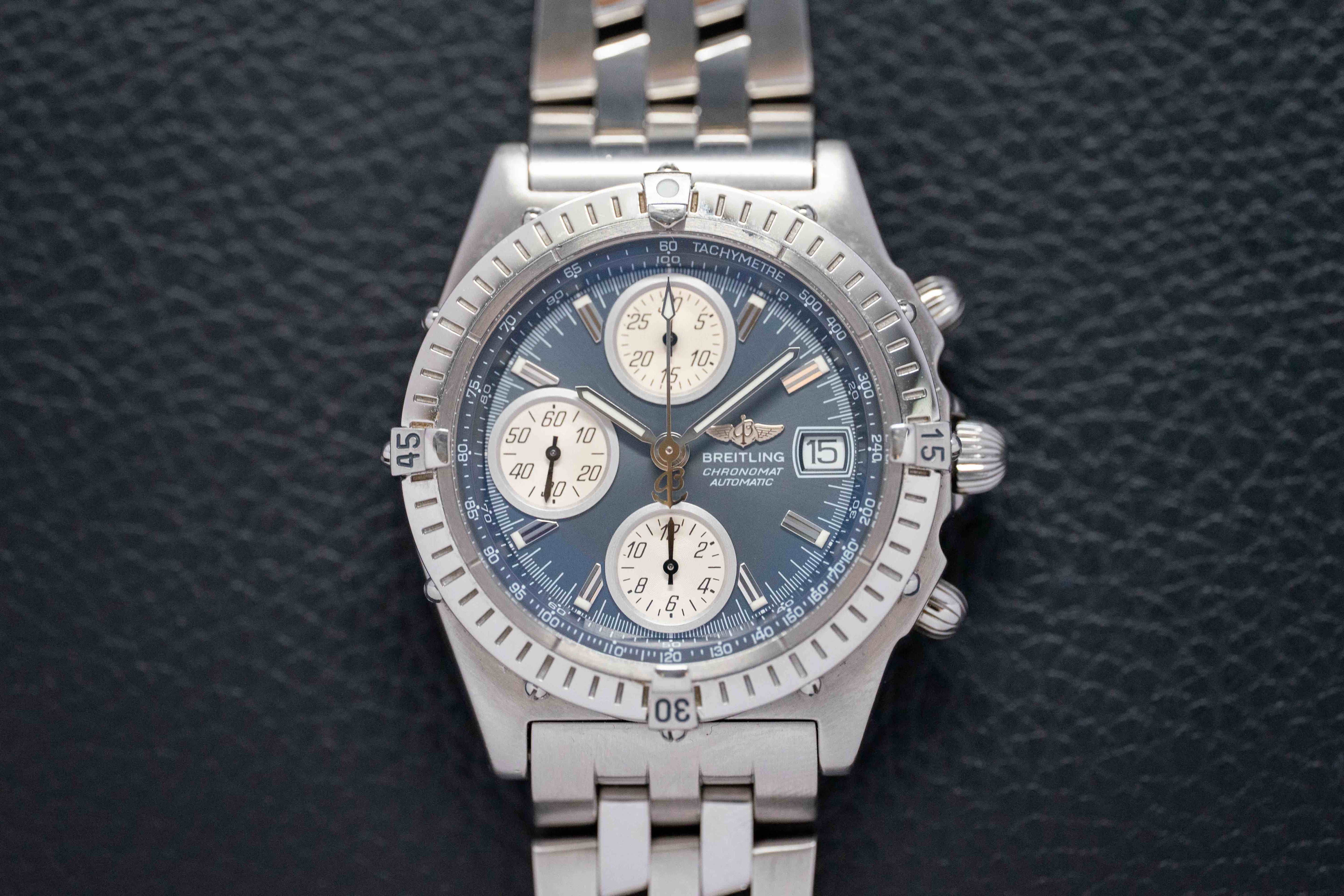 Breitling Chronomat A13350 Grey Dial 2000 Papers